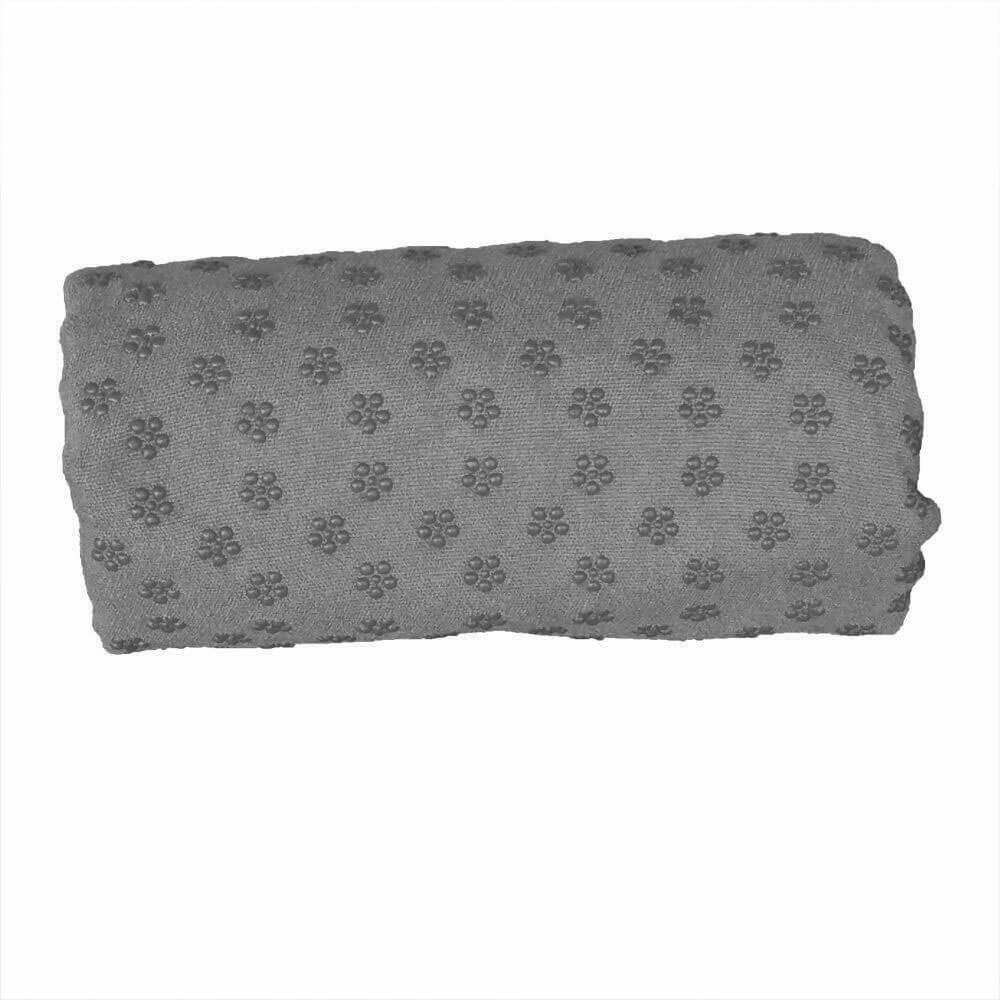 Antypoślizgowy ręcznik do jogi z torbą w prezencie-szary