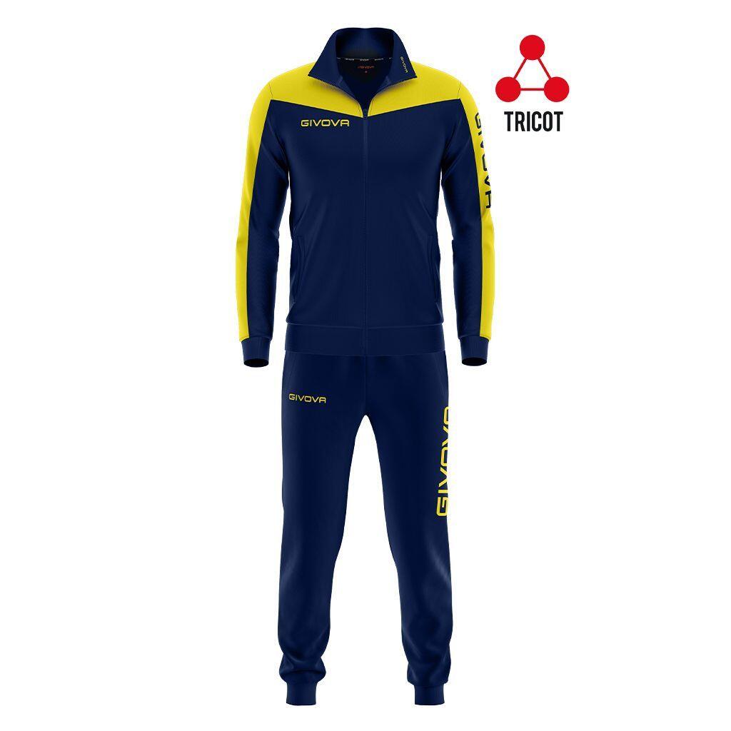 Givova Roma Sportset Children 3XS - niebieski/żółty