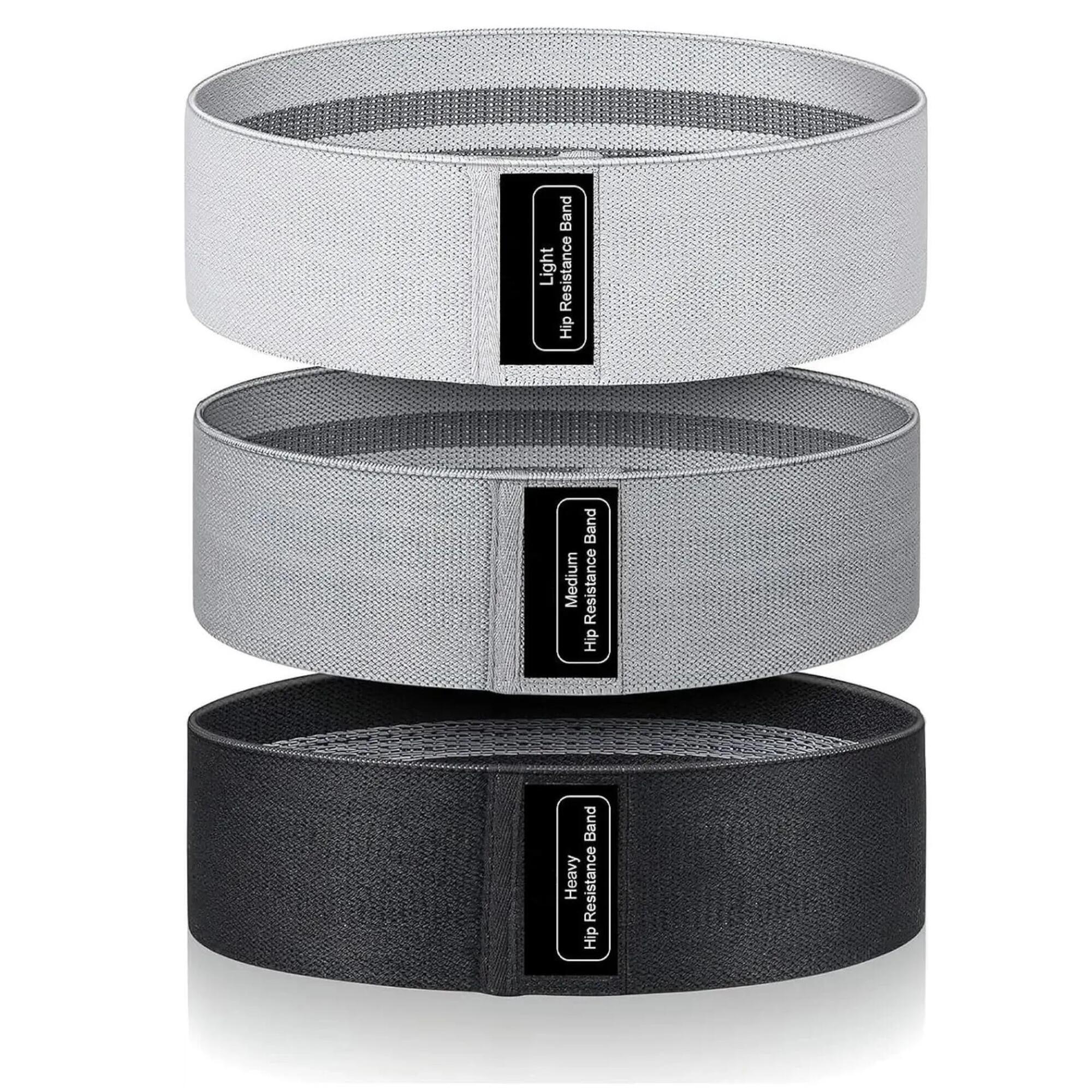 zestaw 3 materiałowych gum oporowych light medium heavy