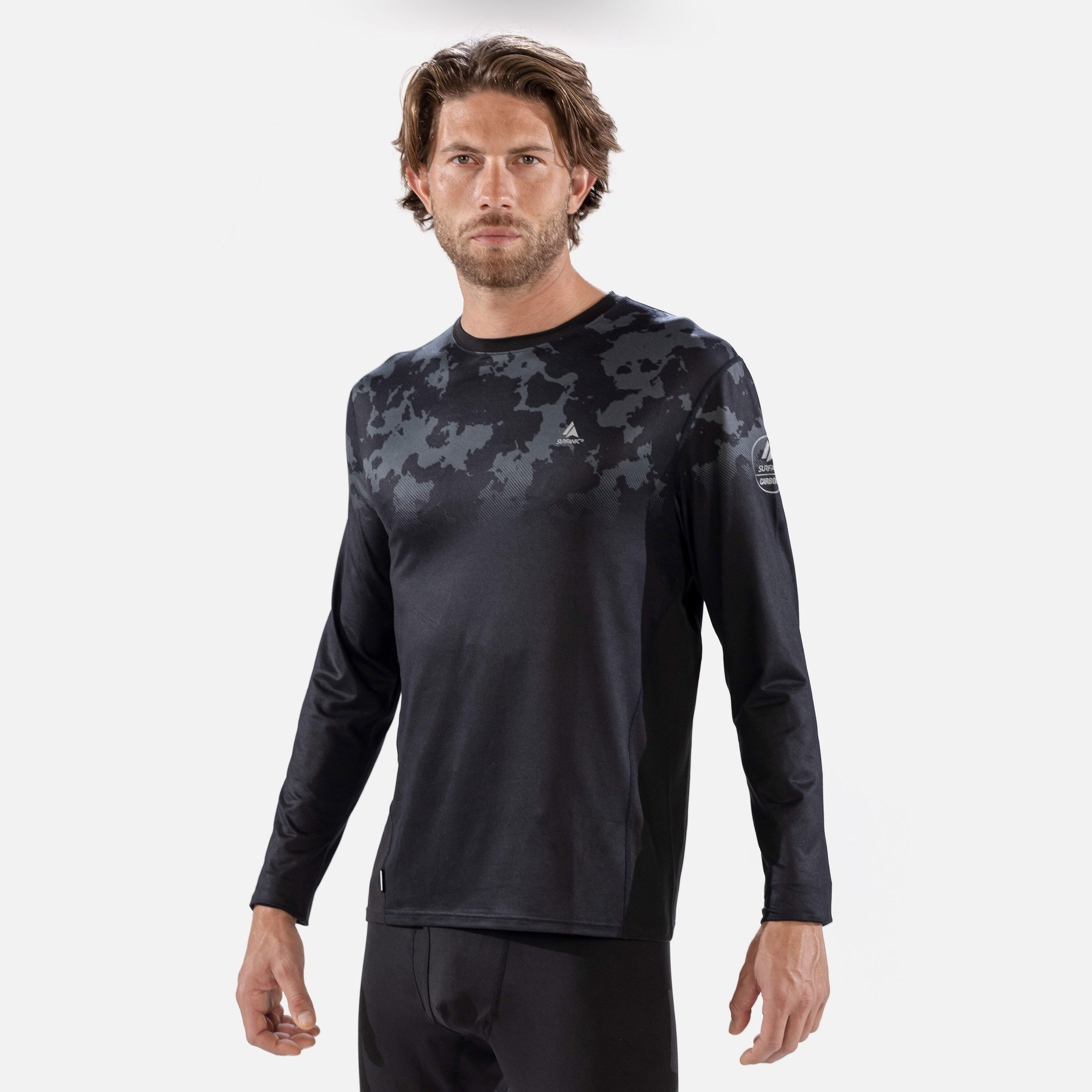 Surfanic Męska Koszulka Termoaktywna Carbon Dri – Aktywny Węgiel – SWU1601-020