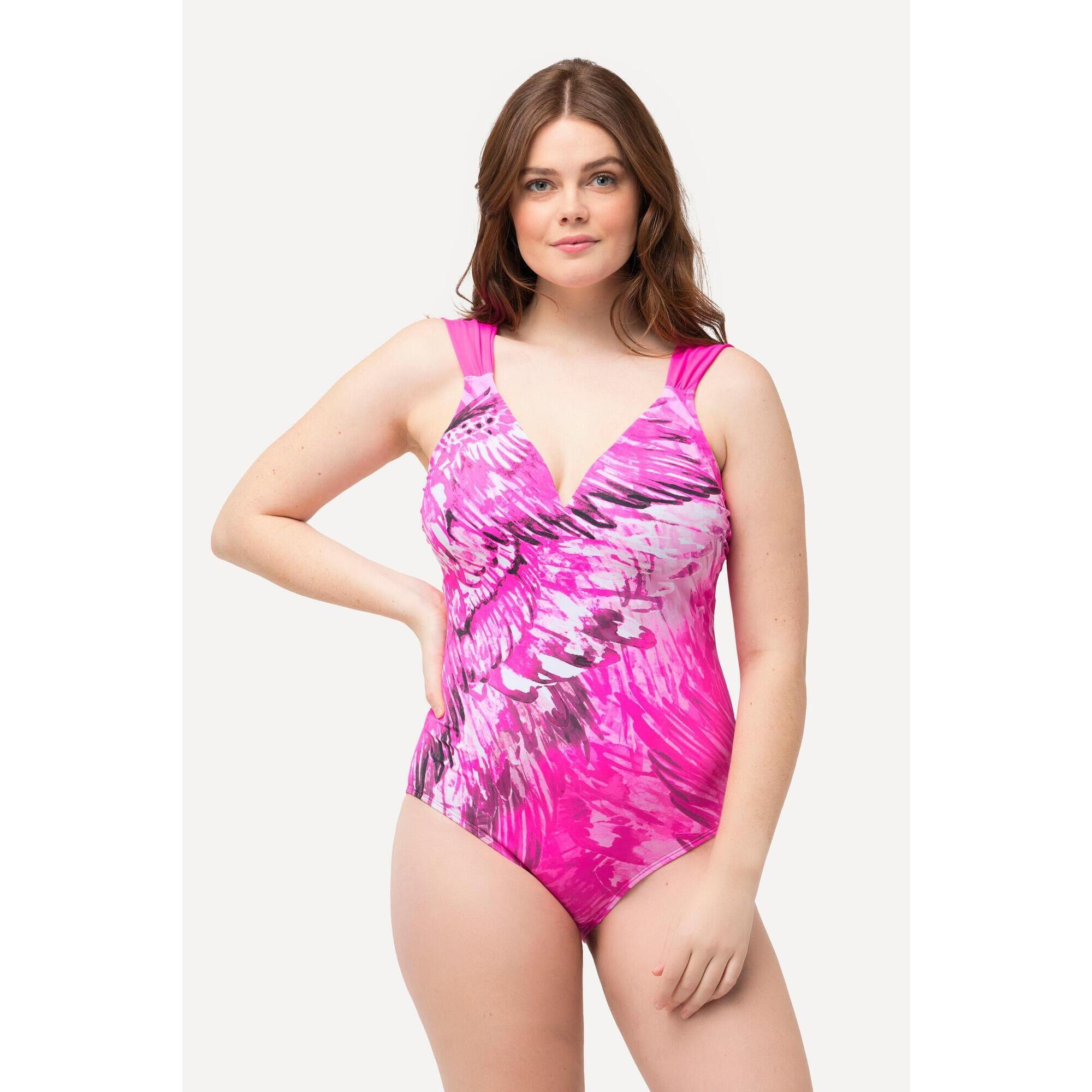 Damski Kostium kąpielowy skrzydła miękkie miseczki kokardka z recyklingu