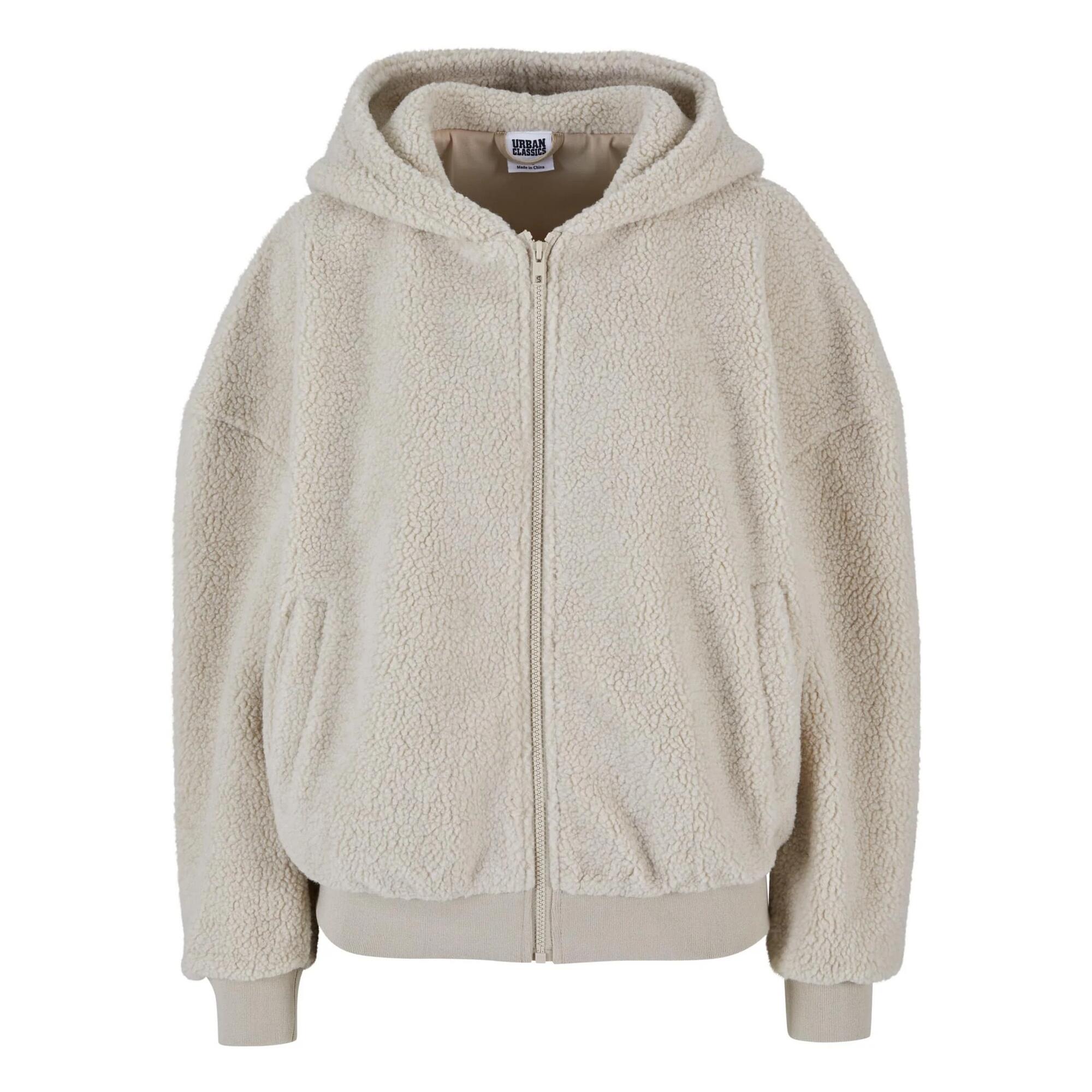 Bluza Damska Sherpa Oversized Full Zip Hoodie