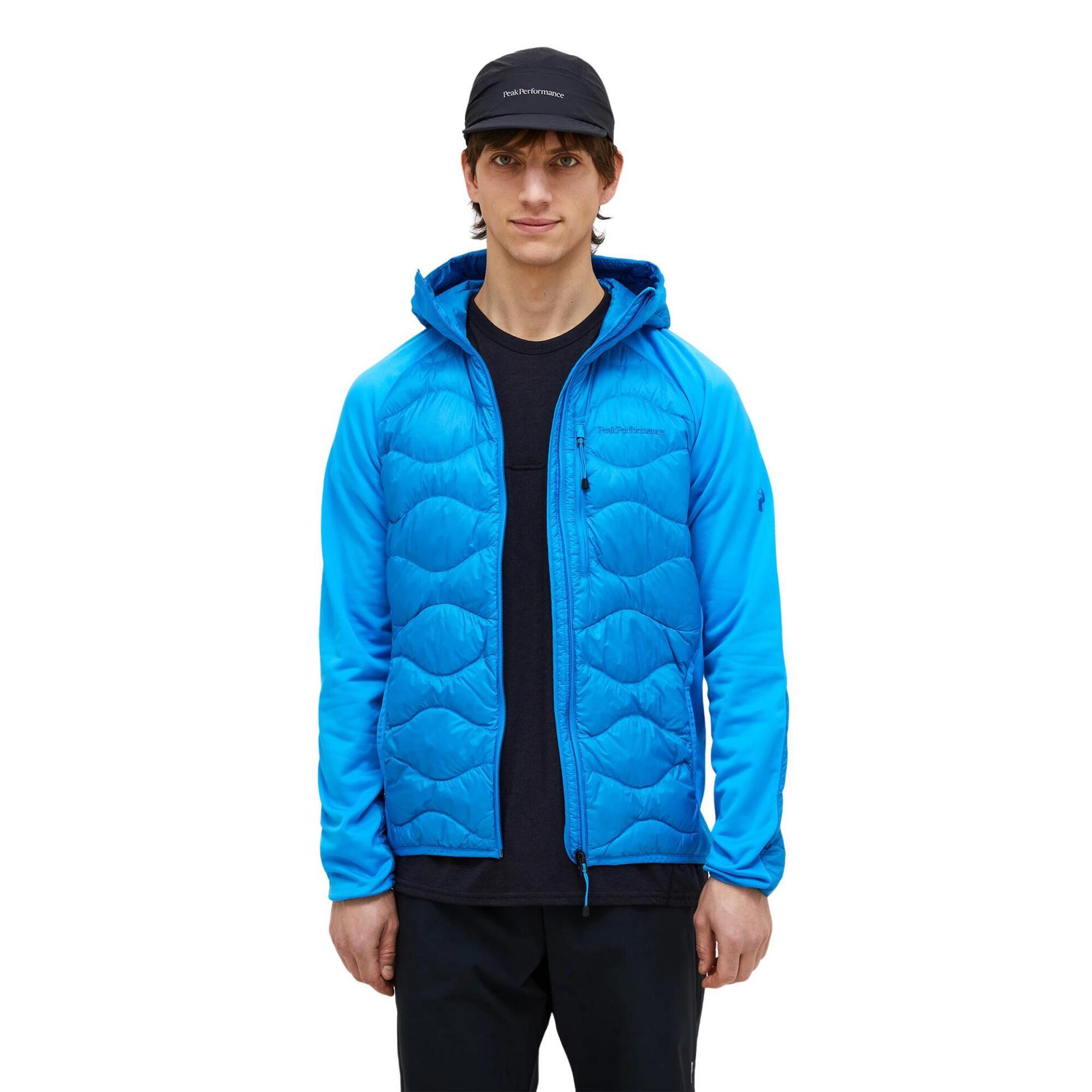 Kurtka Peak Performance puchowa męska Helium Down Hybrid Hood niebieska - L