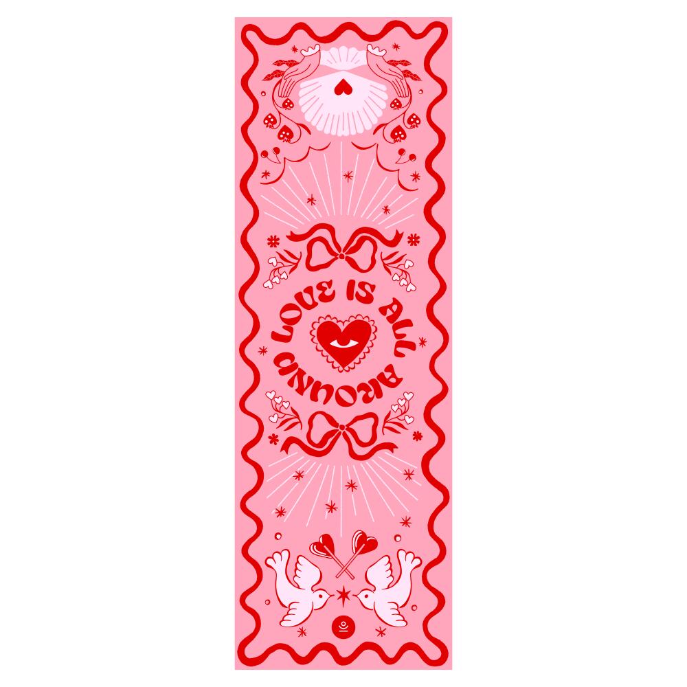 Mata do jogi podróżna Moonholi Love Travel z antypoślizgową powierzchnią