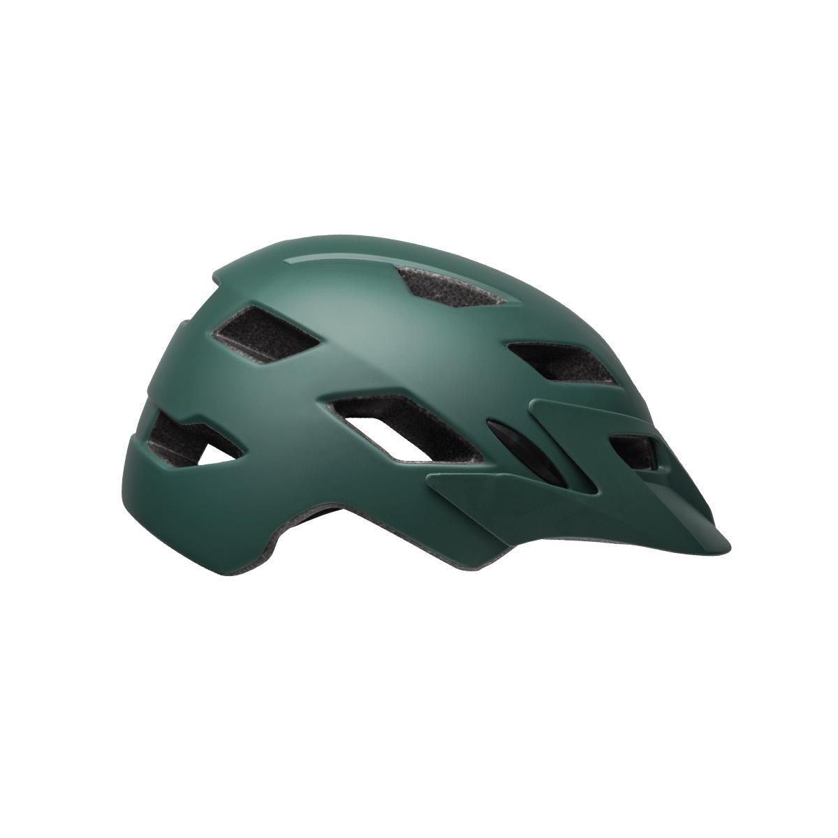 Kask rowerowy Juniorski Bell Sidetrack Matte Dark Green Orange (47-54 cm)