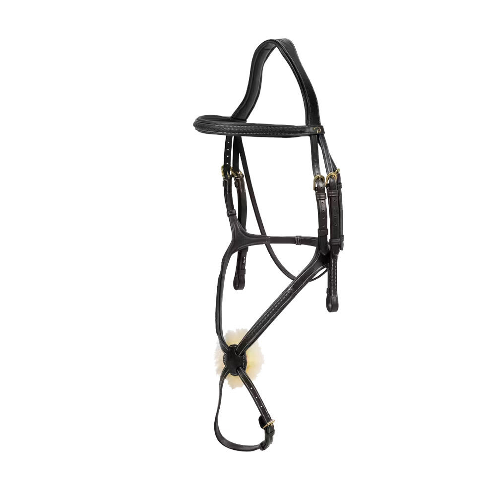 Sztuciec jeździecki z plecionym nosidłem krzyżowym Dy'on