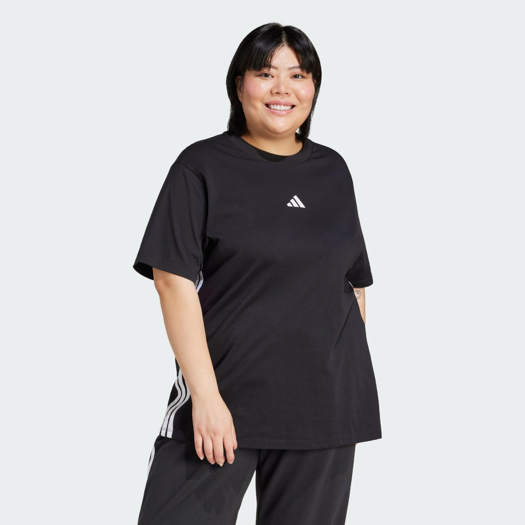 Koszulka Essentials 3-Stripes Cotton (Plus Size)