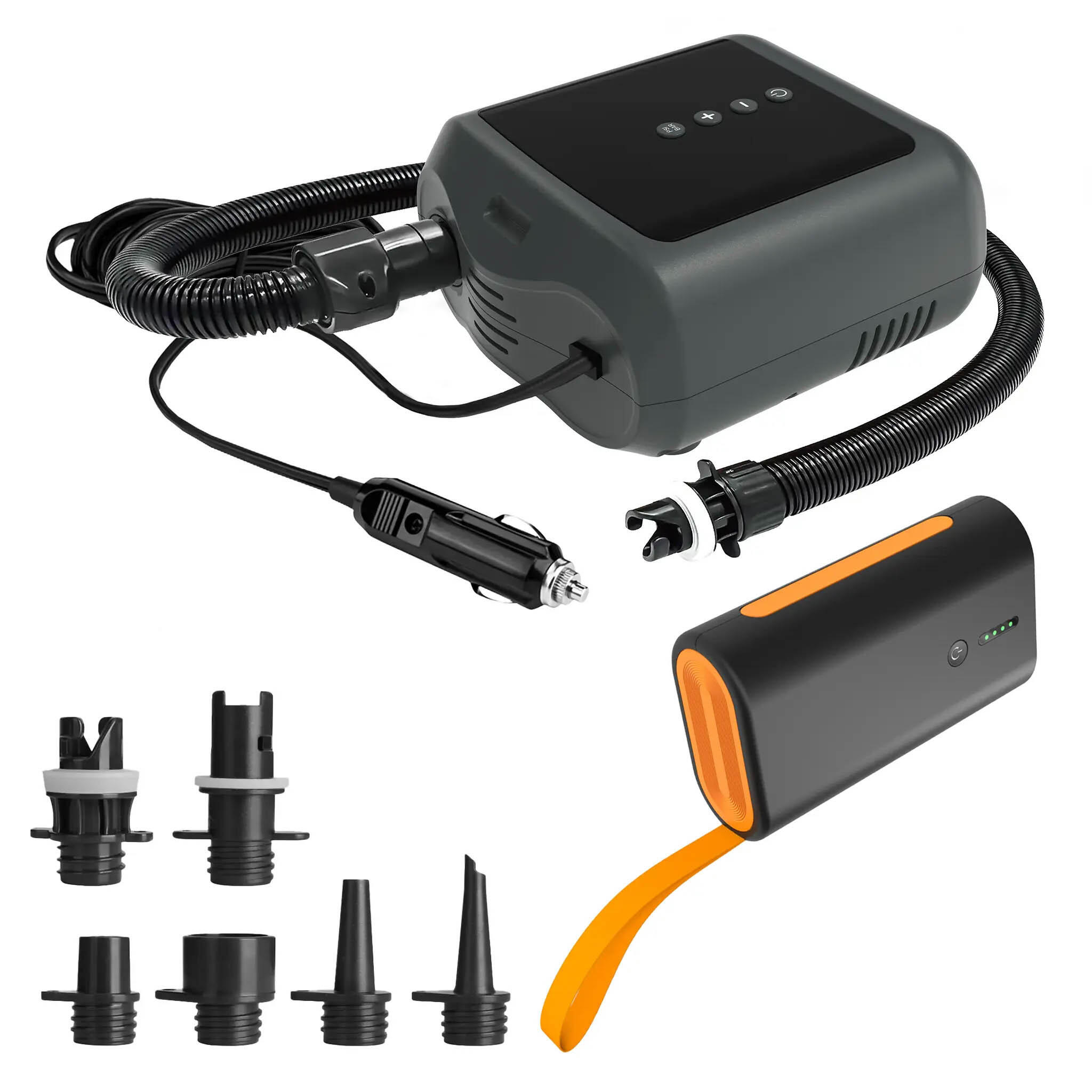 Zestaw Pompka PBG 6 SUP 12V LCD 16PSI + Powerbank 4000mAh do zapalniczki