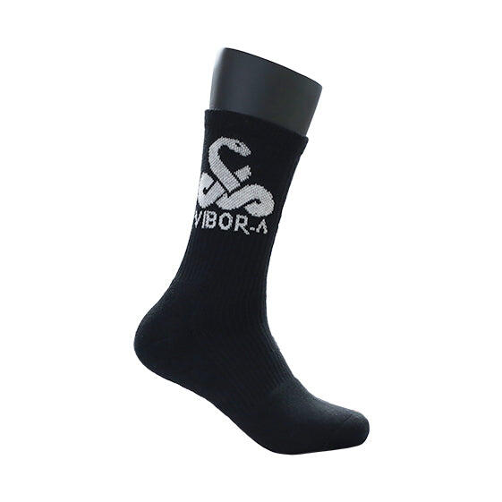 Black Vibor-a Premium Crew Socks