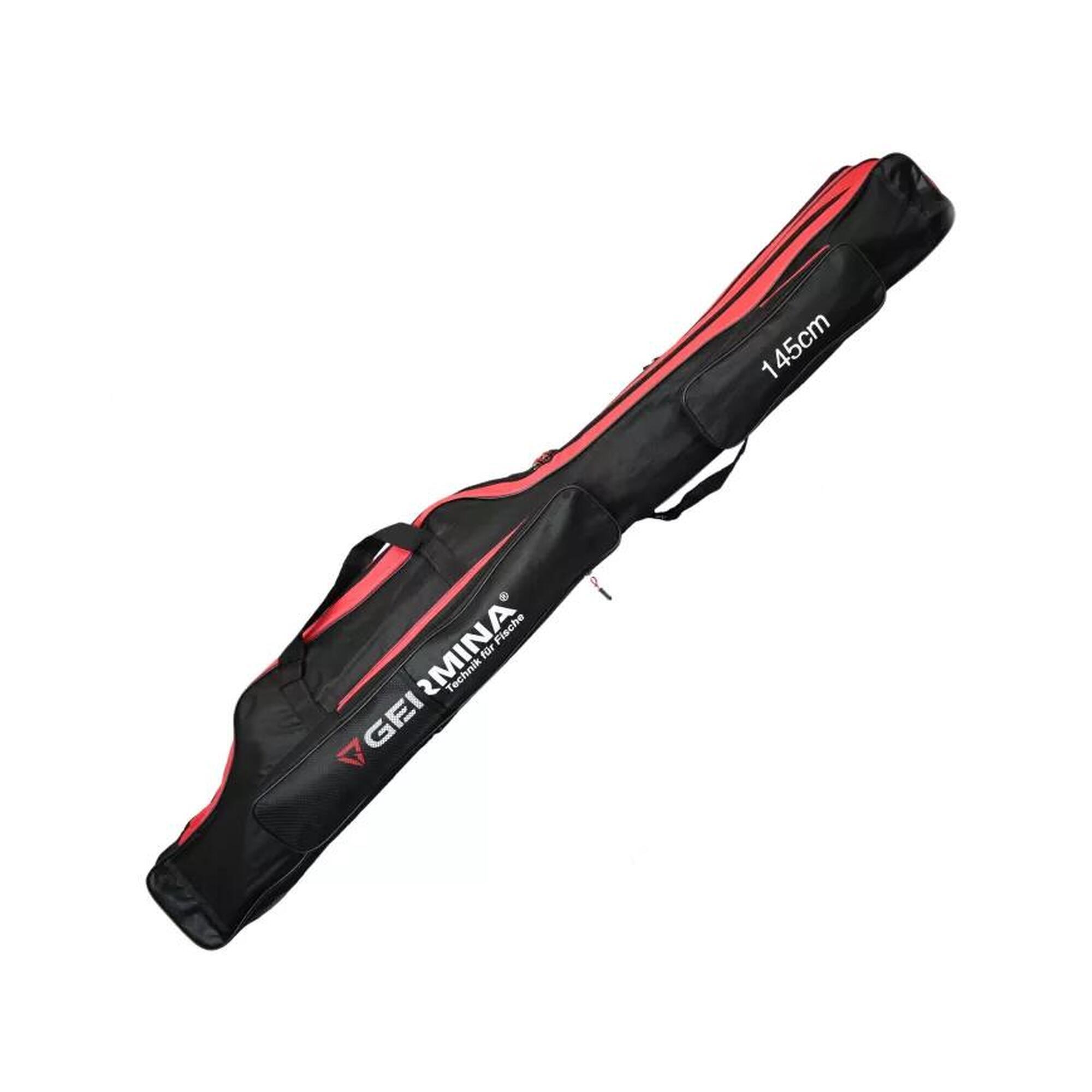 Pokrowiec na wędki Germina trzykomorowy 145 cm torba wędkarska