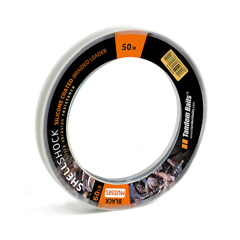 Strzałówka ShellShock Braided Leaders 60Ib / 50 m Czarny małż