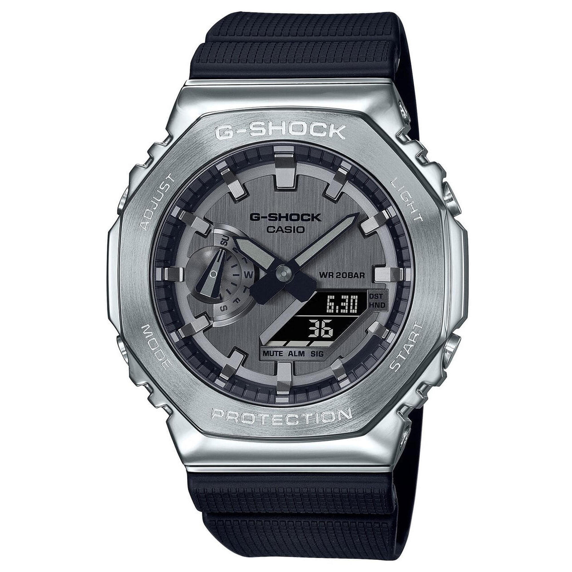 Zegarek męski Casio GM-2100-1AER, Quartz, 44mm, 20ATM