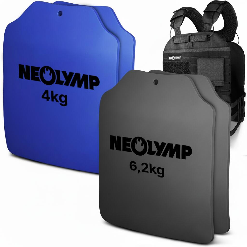 Zestaw kamizelka z obciążeniem 20 kg z 4 płytkami do indywidualnego treningu