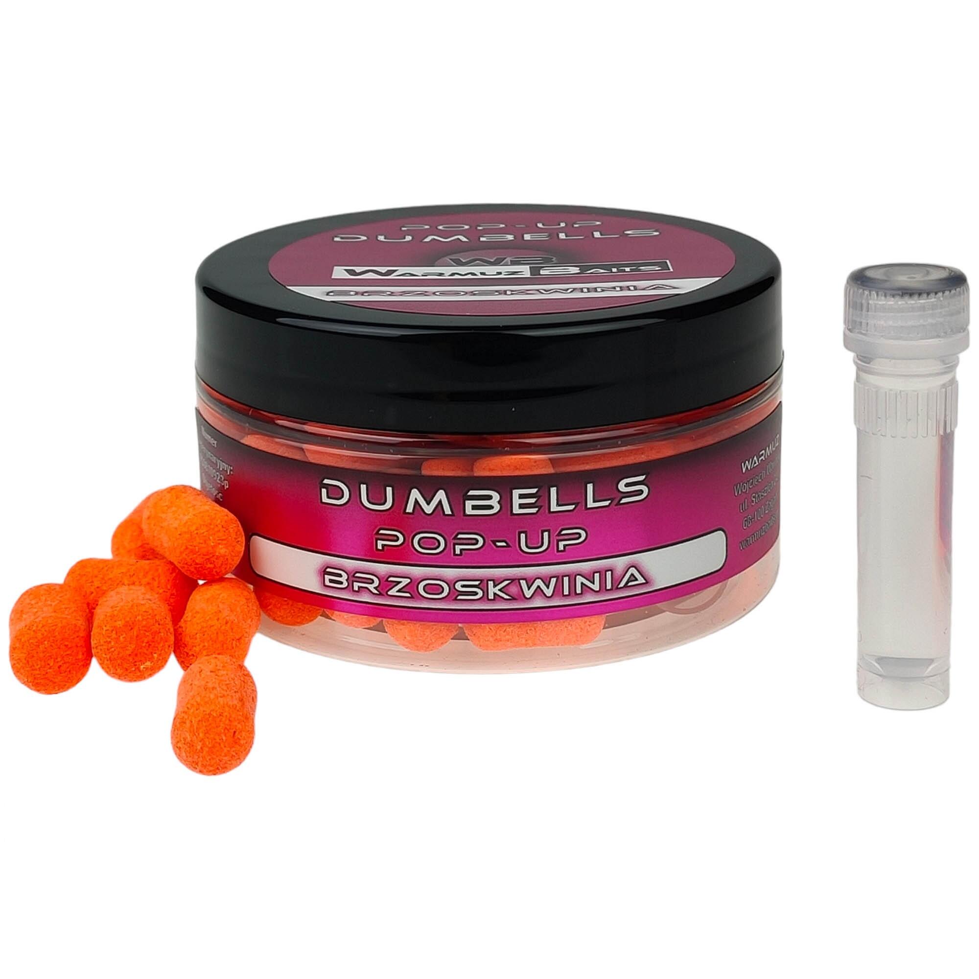 Kulki Przynęta Warmuz Baits Brzoskwinia Pop Up 10Mm Dumbells + Dopalacz
