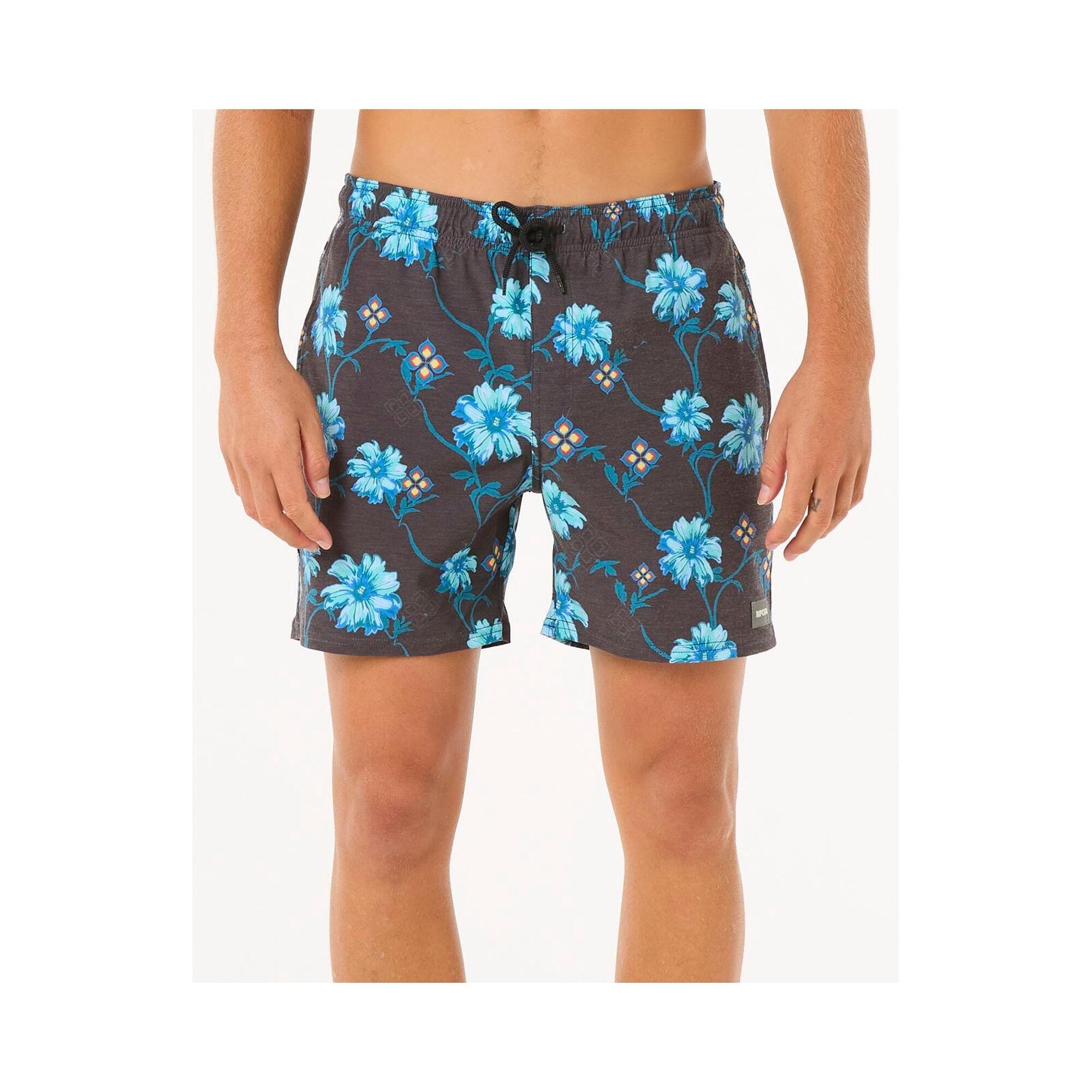 Spodenki surfingowe męskie Rip Curl Surf Revival Floral Volley Czarny