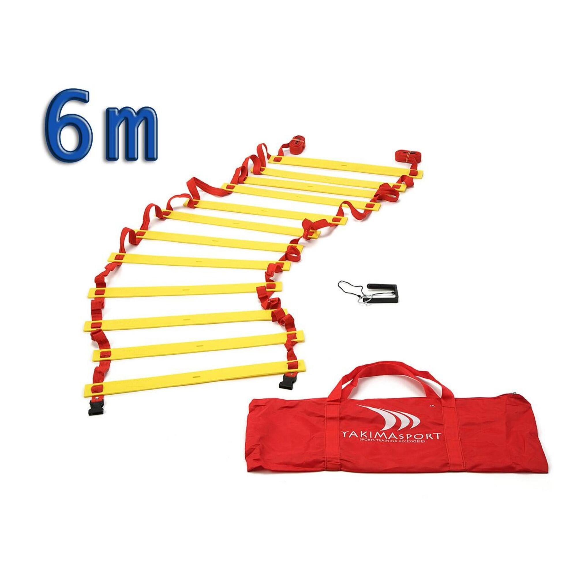 Drabinka gimnastyczna do ćwiczeń koordynacyjna Yakimasport 6m + torba