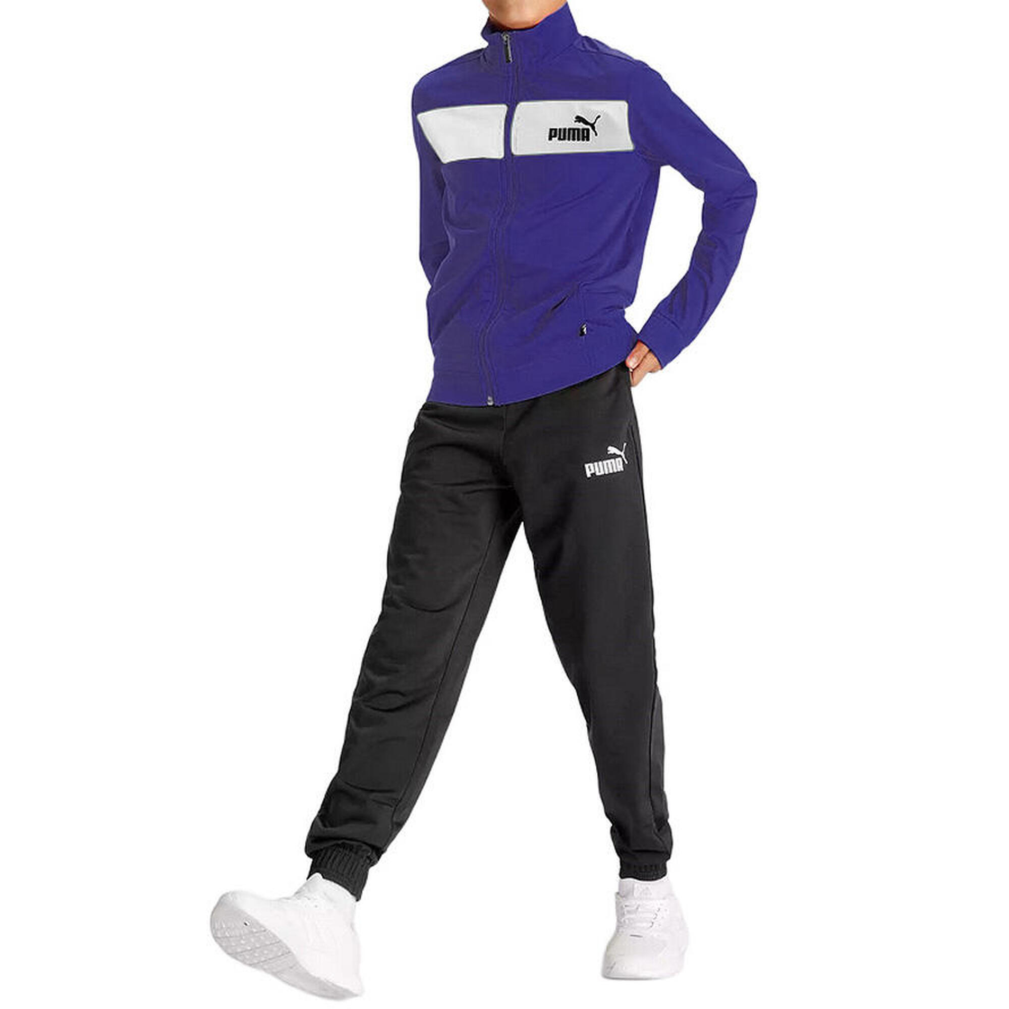 Komplet dresowy dziecięcy sportowy chłopięcy granatowy spodnie bluza PUMA