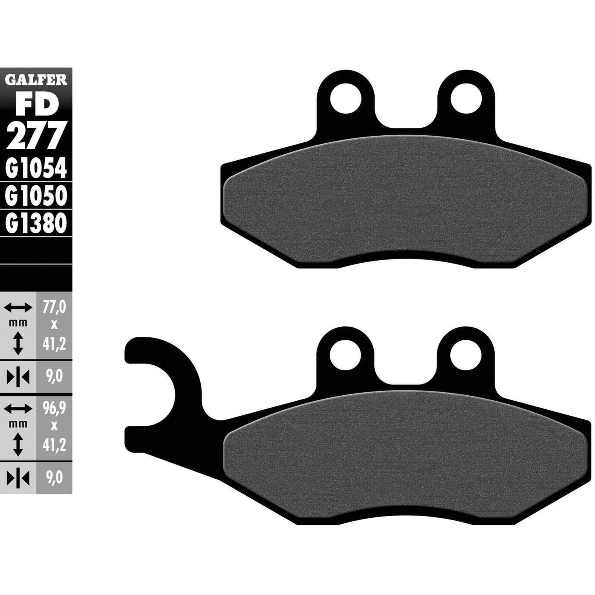 Organiczne Klocki Hamulcowe Galfer FD277 G1050 do Skuterów