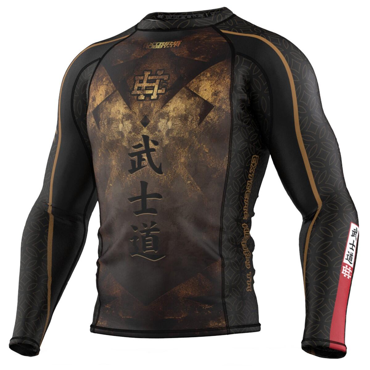 Koszulka sportowa męska Rashguard do MMA EXTREME HOBBY BUSHIDO