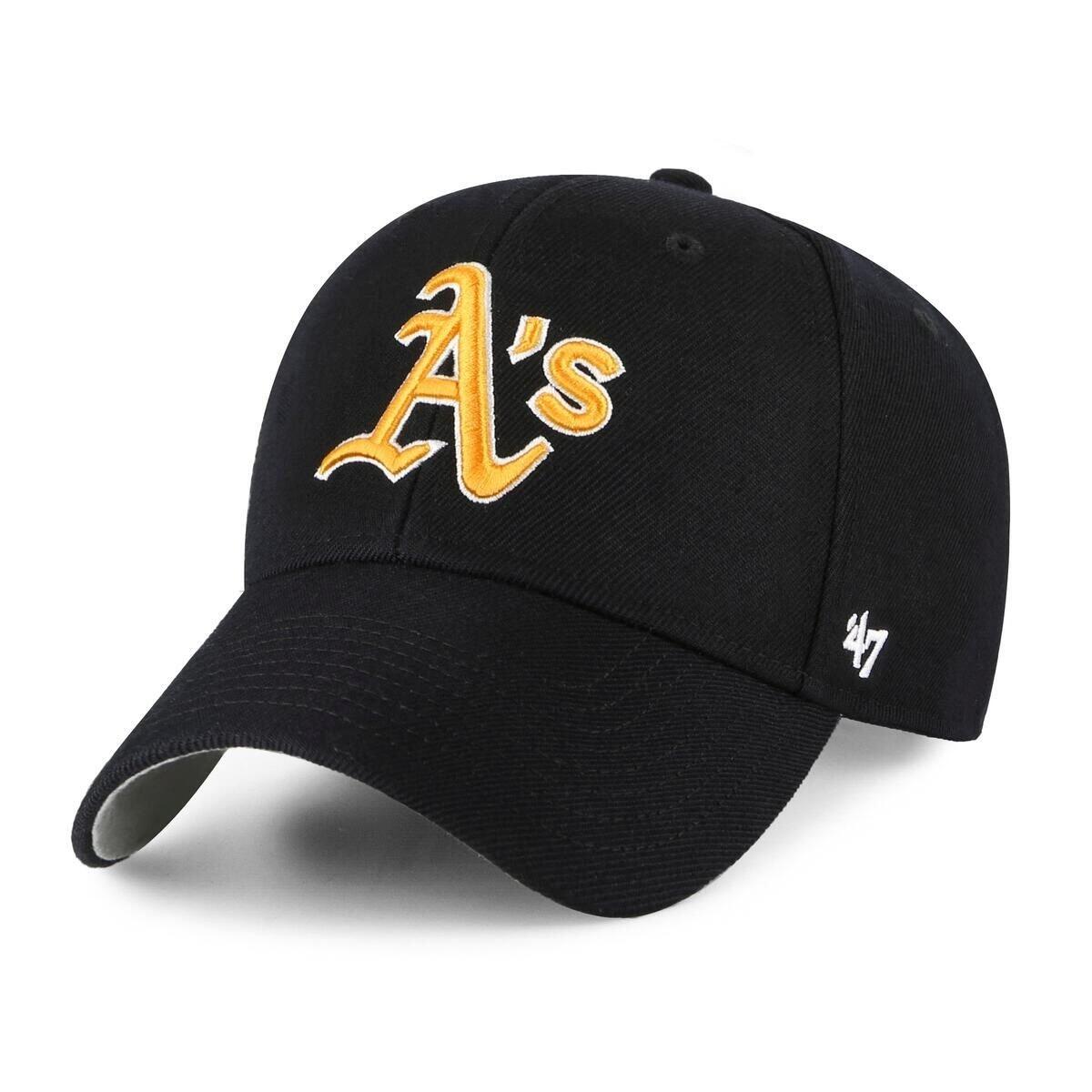 Czapka z daszkiem męska do baseballu Brand `47 Oakland Athletics Raised czarna
