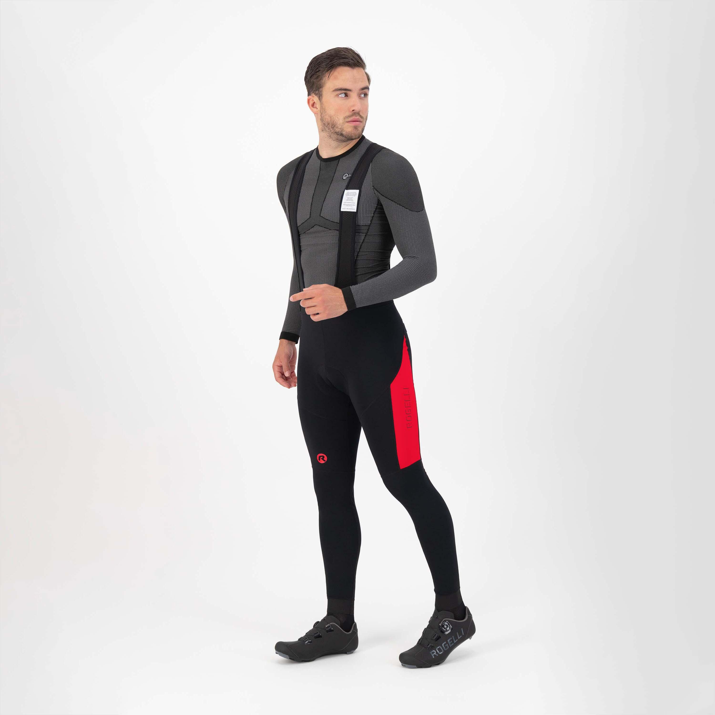 Lekko ocieplane spodnie rowerowe męskie Rogelli TYRO