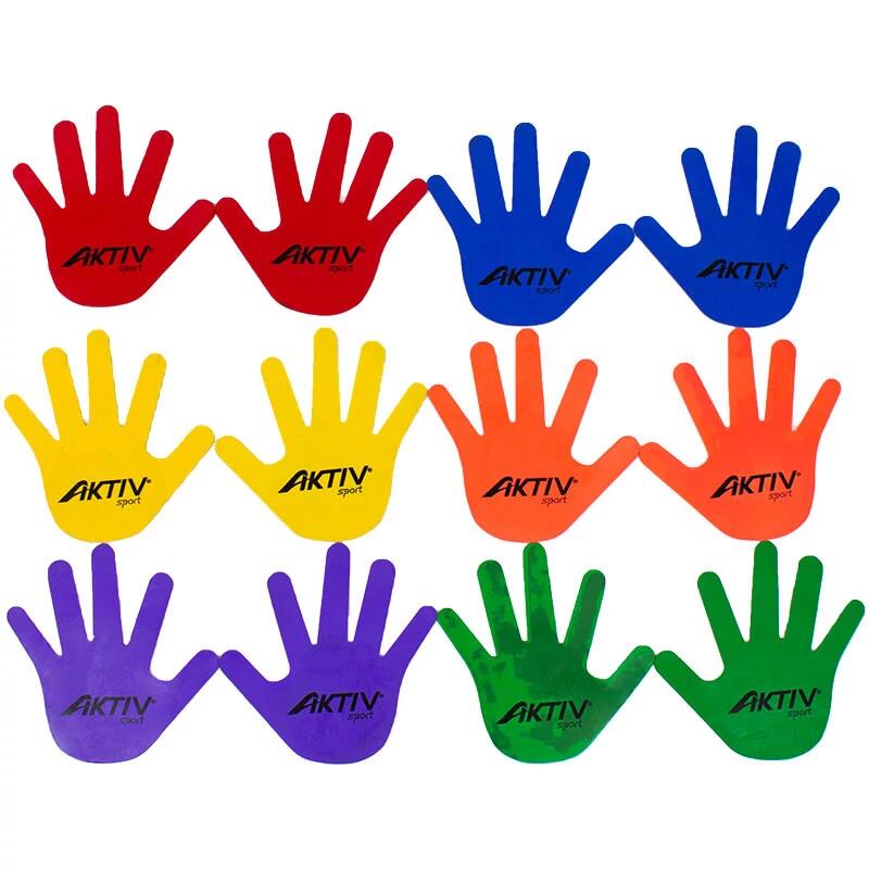 Zestaw znaczników podłogowych w kształcie dłoni Aktivsport