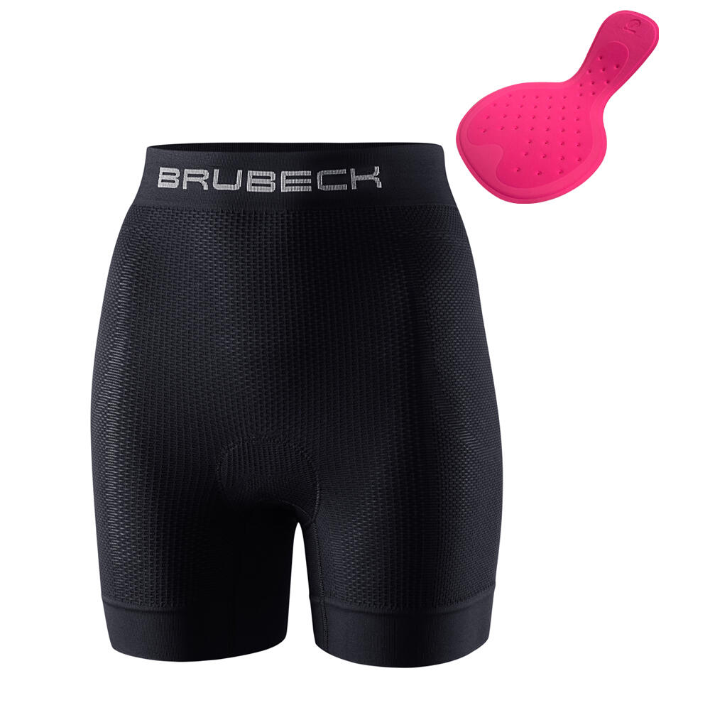 Bokserki pod szorty rowerowe damskie Brubeck 3D z wkładką