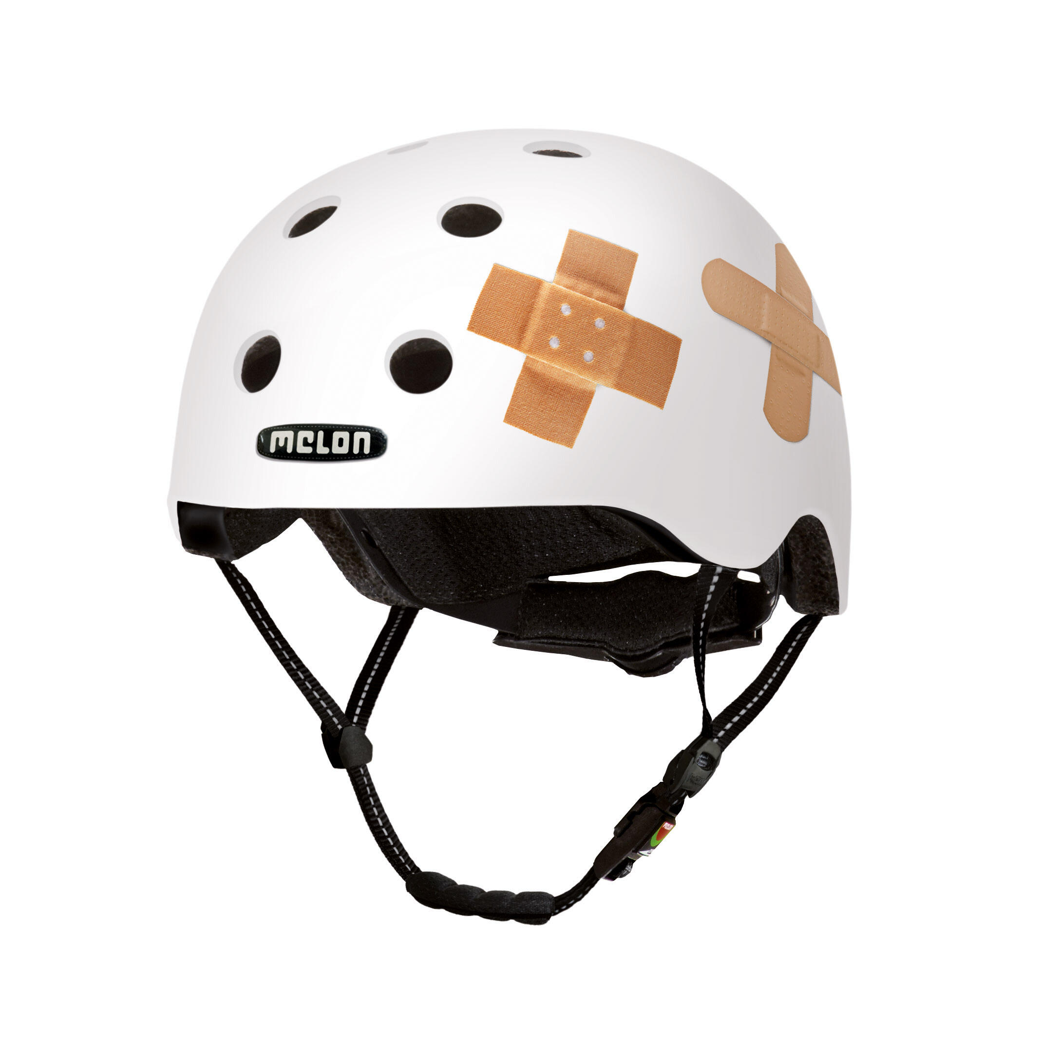 Kask rowerowy miejski „All Stars”, biały matowy