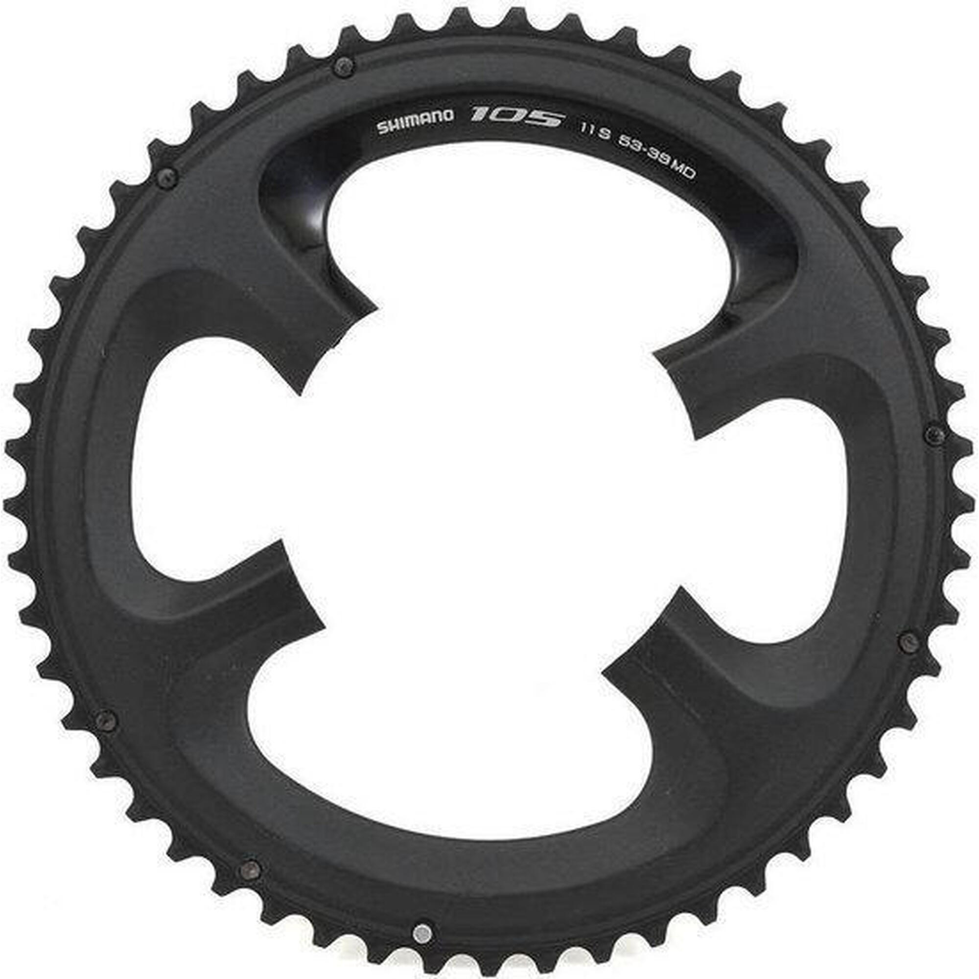 Tarcza Mechanizmu Korbowego 53T 105 Fc-5800 Md - Czarna (Dla 52-36T)