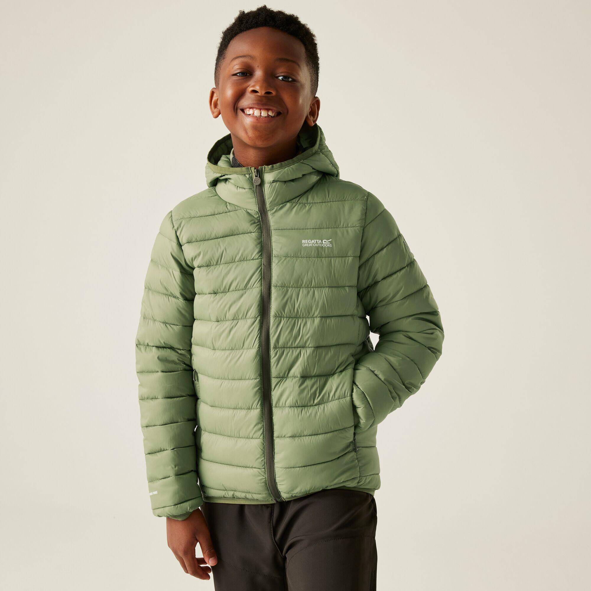 Marizion Kids Water Repellent Active Hooded Baffled Jacket Jacket