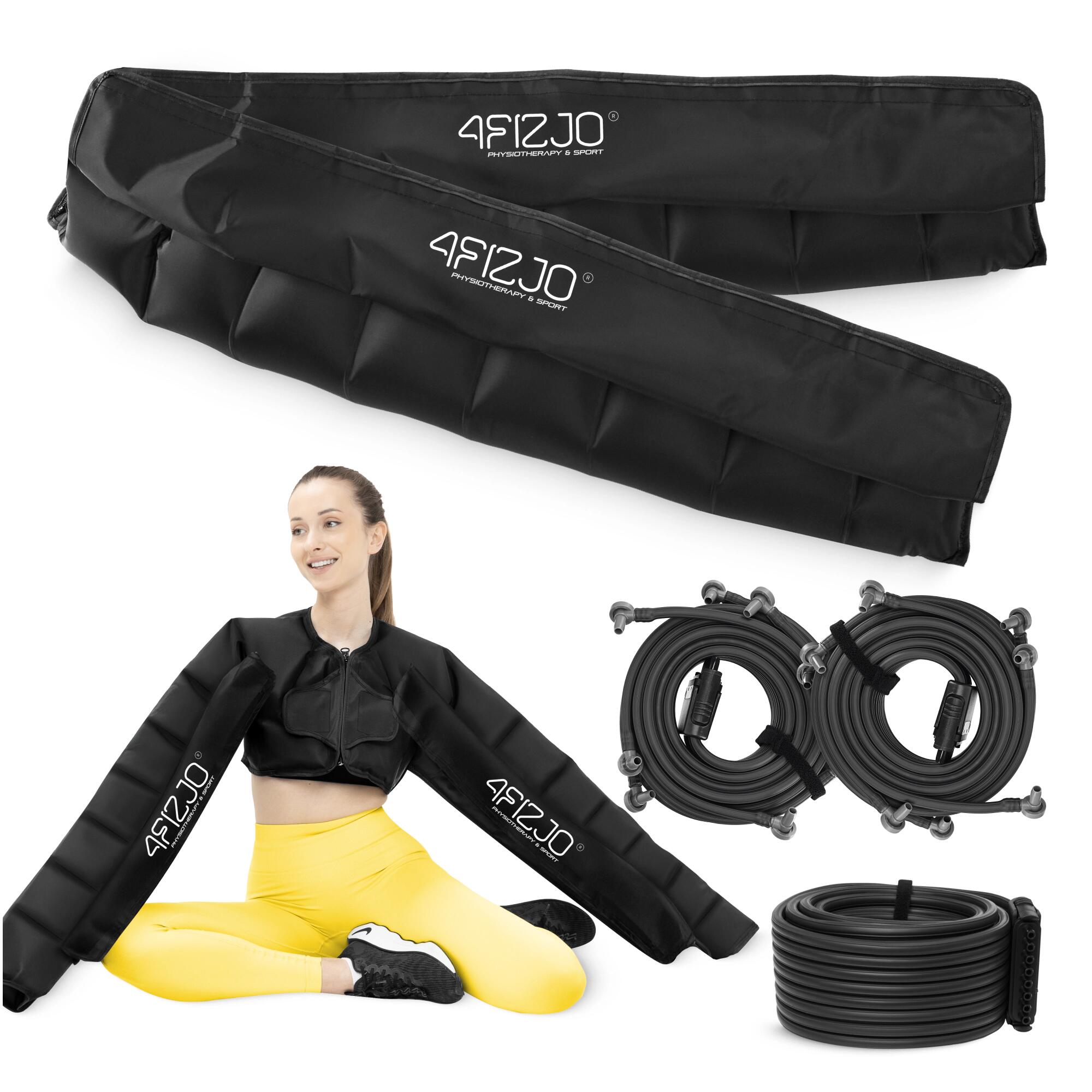 Podwójny mankiet do presoterapii na ręce, barki i klatkę piersiową 4FIZJO 2w1