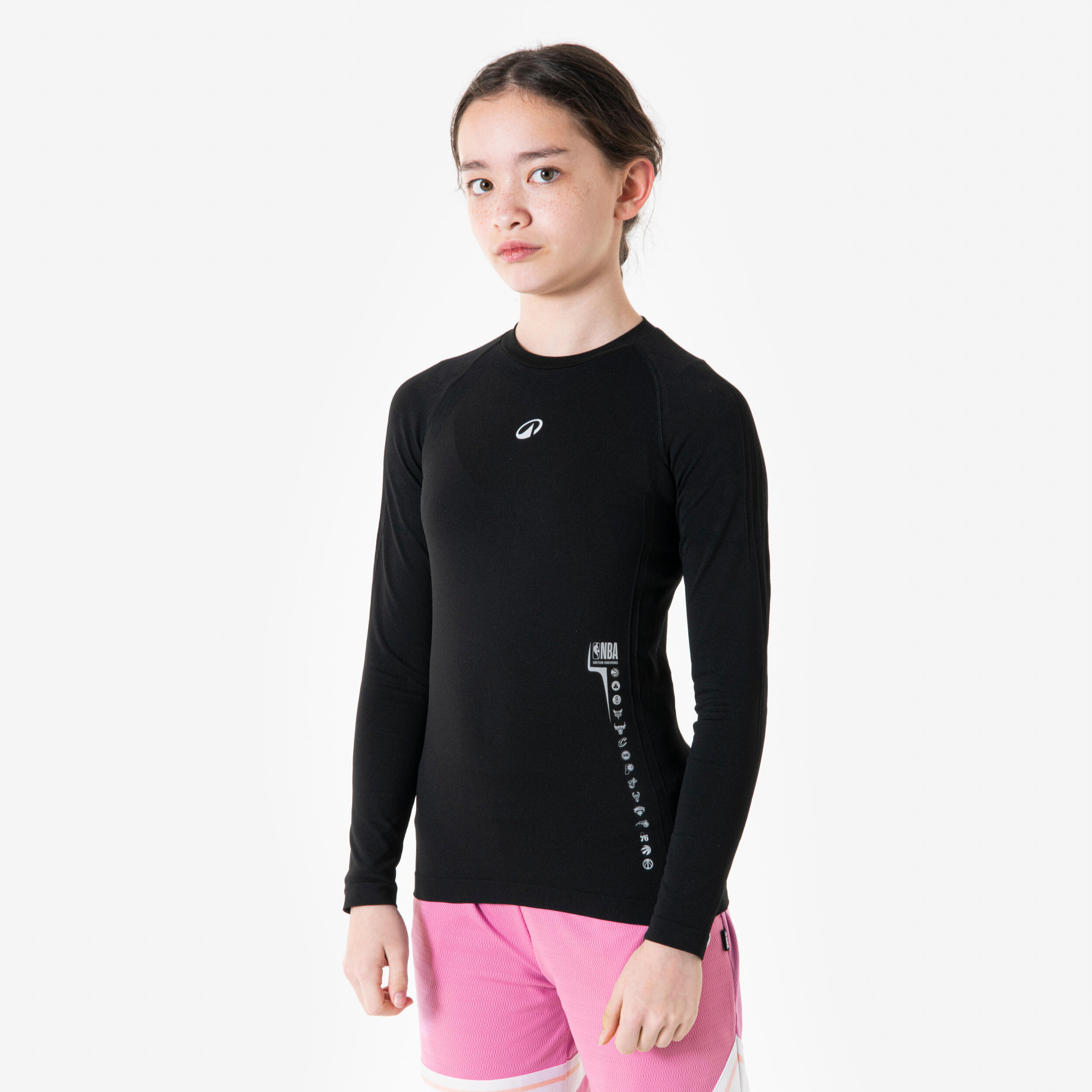 Podkoszulek długi rękaw do koszykówki dla dzieci NBA