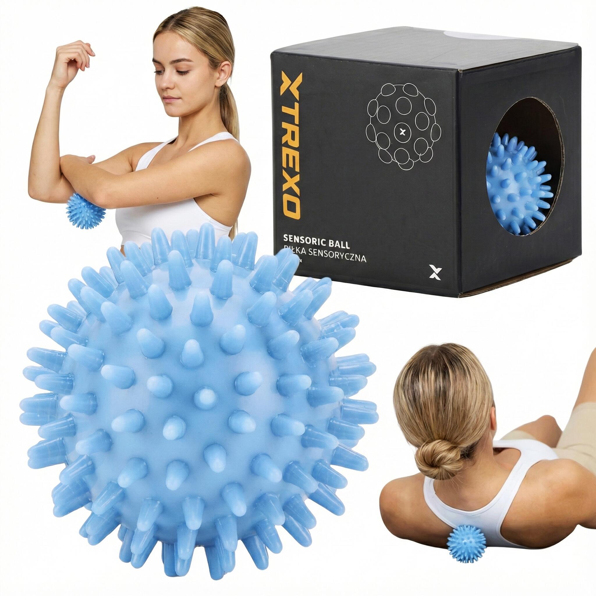 Piłka sensoryczna XTREXO TXO-B4Z032-BL