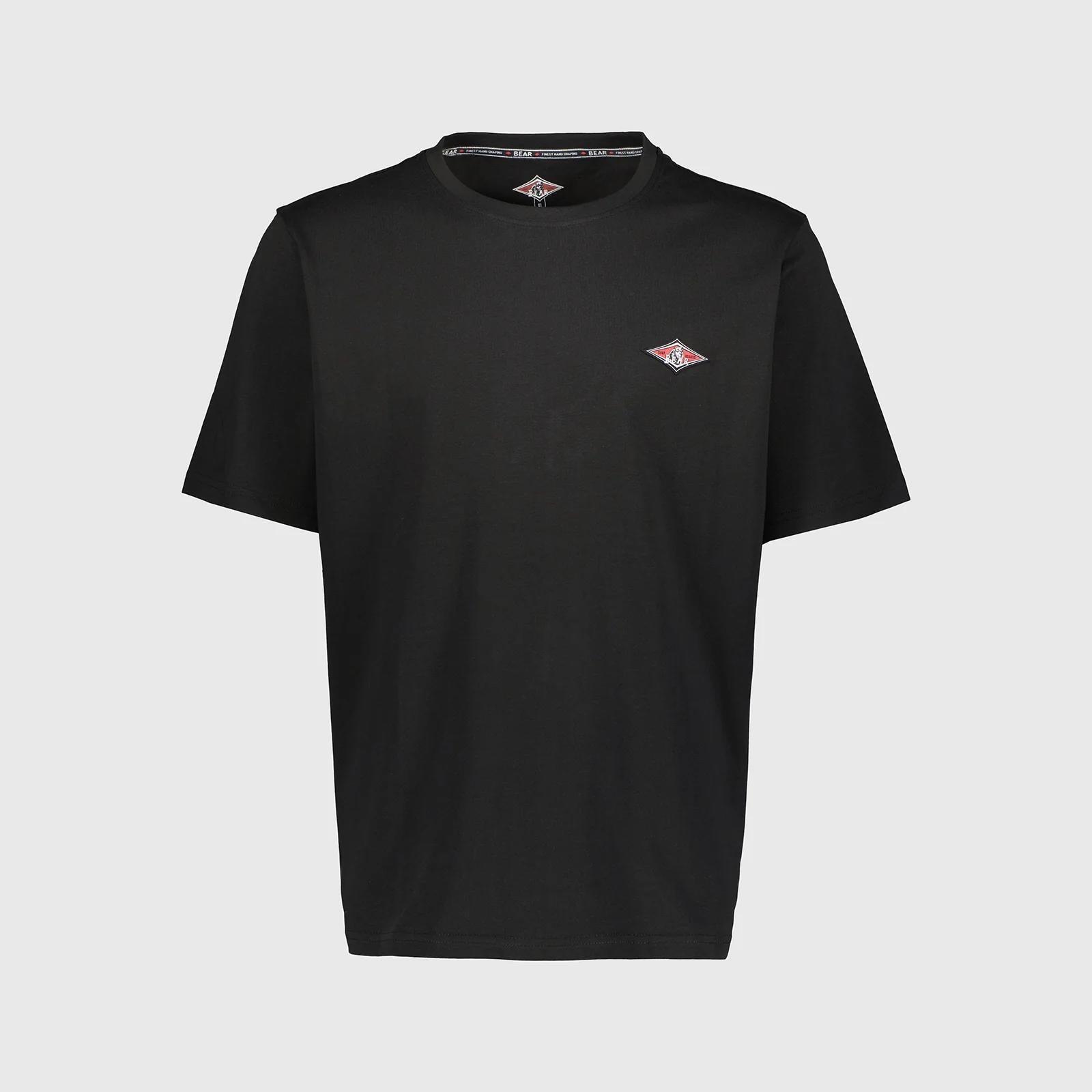 Koszulka z małym logo misia czarna