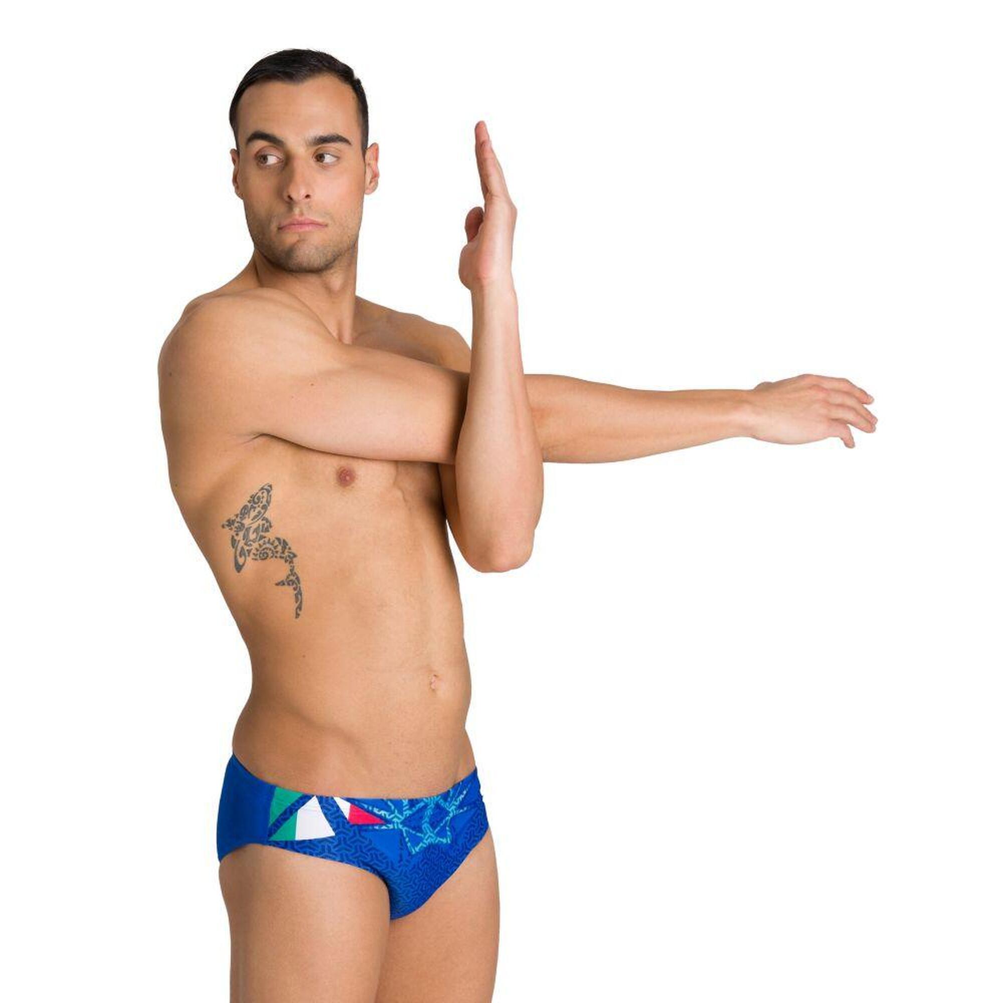 Kąpielówki slipy męskie na basen Arena OG Brief Italy