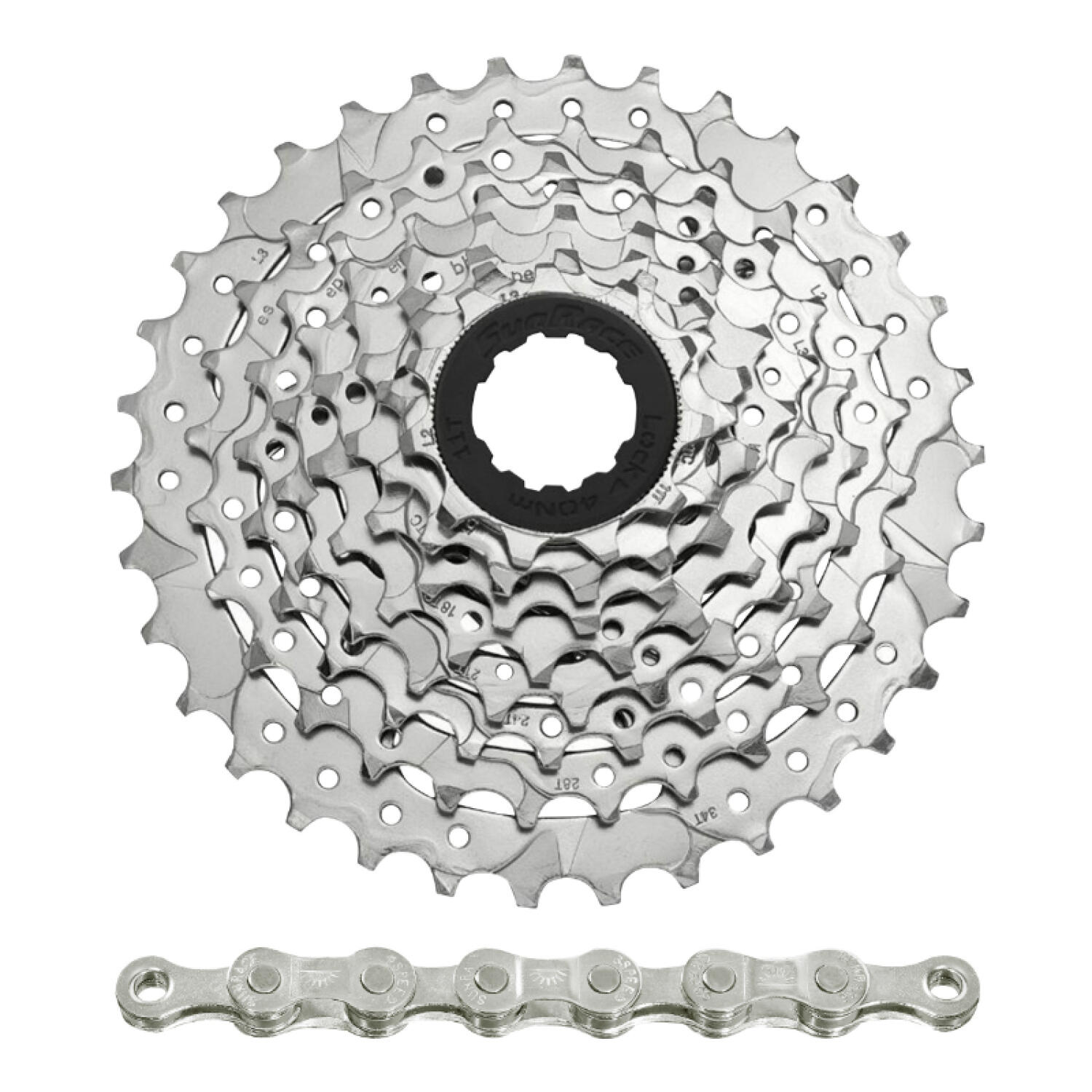 Kaseta z łańcuchem Sunrace M66 11-32 Shimano-Sram Nickel