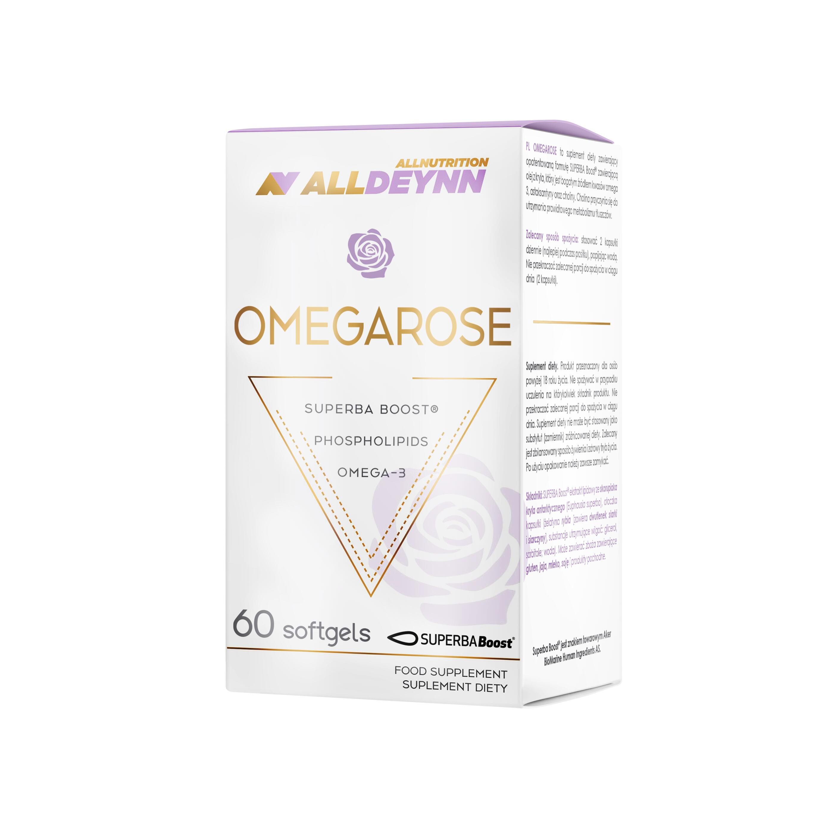 Suplement ALLDEYNN OMEGAROSE 60 kapsułek