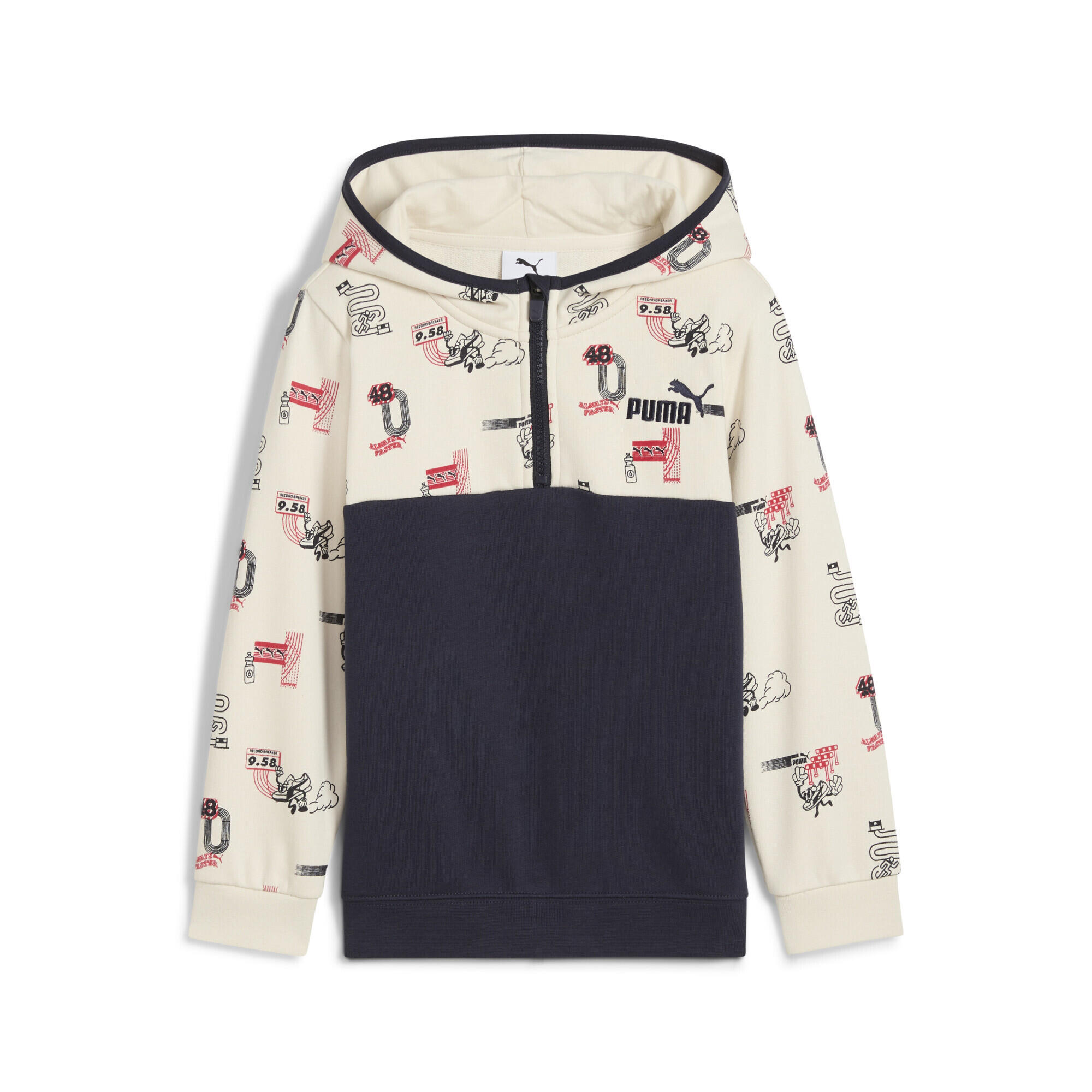 Dziecięca bluza z kapturem Little Runners i zamkiem 1/2 PUMA