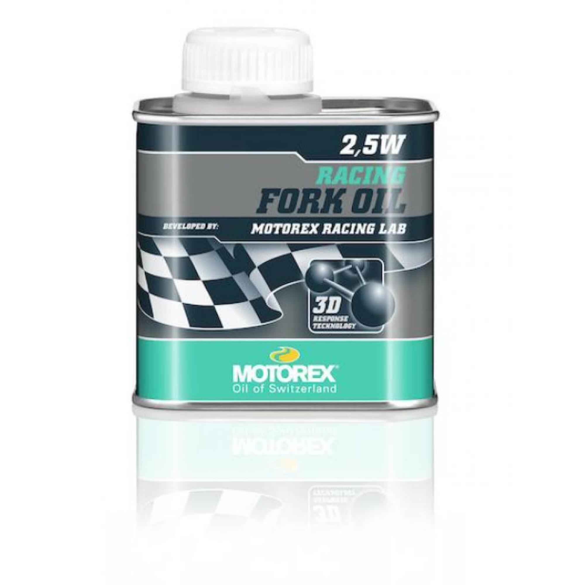 Widelec olej butelka puszka Motorex Racing 2,5W