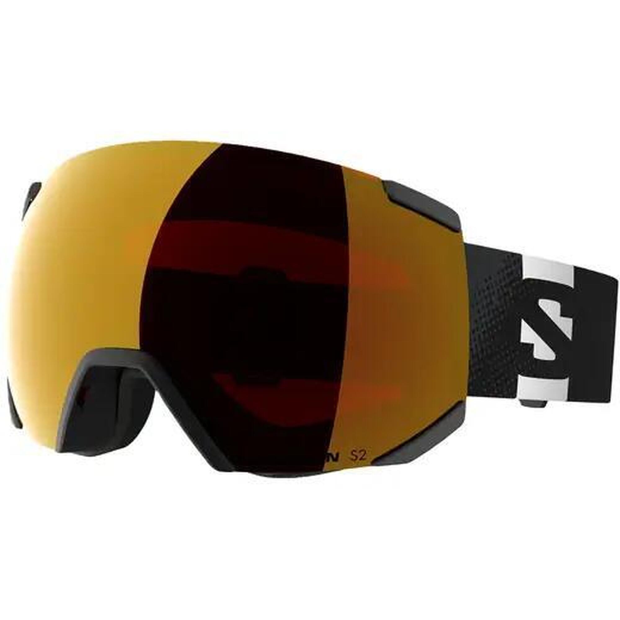 Sporty zimowe Gogle Salomon Radium ML Gogle Narciarskie - Black/Mid Red