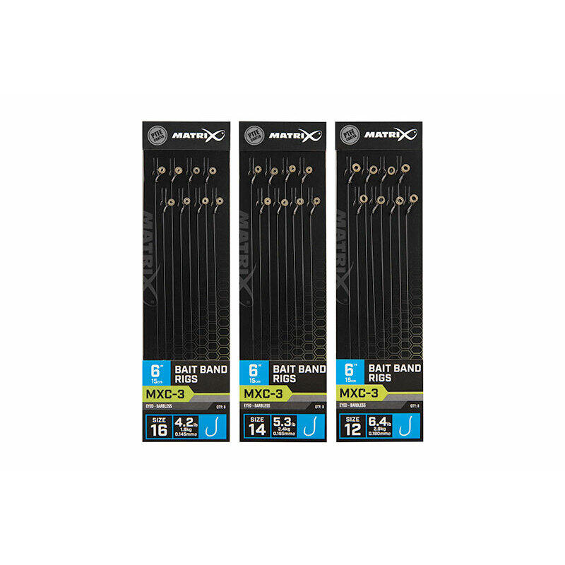 Przypon bezzadziorowy Matrix MXC-3 Bait Band 15cm x8