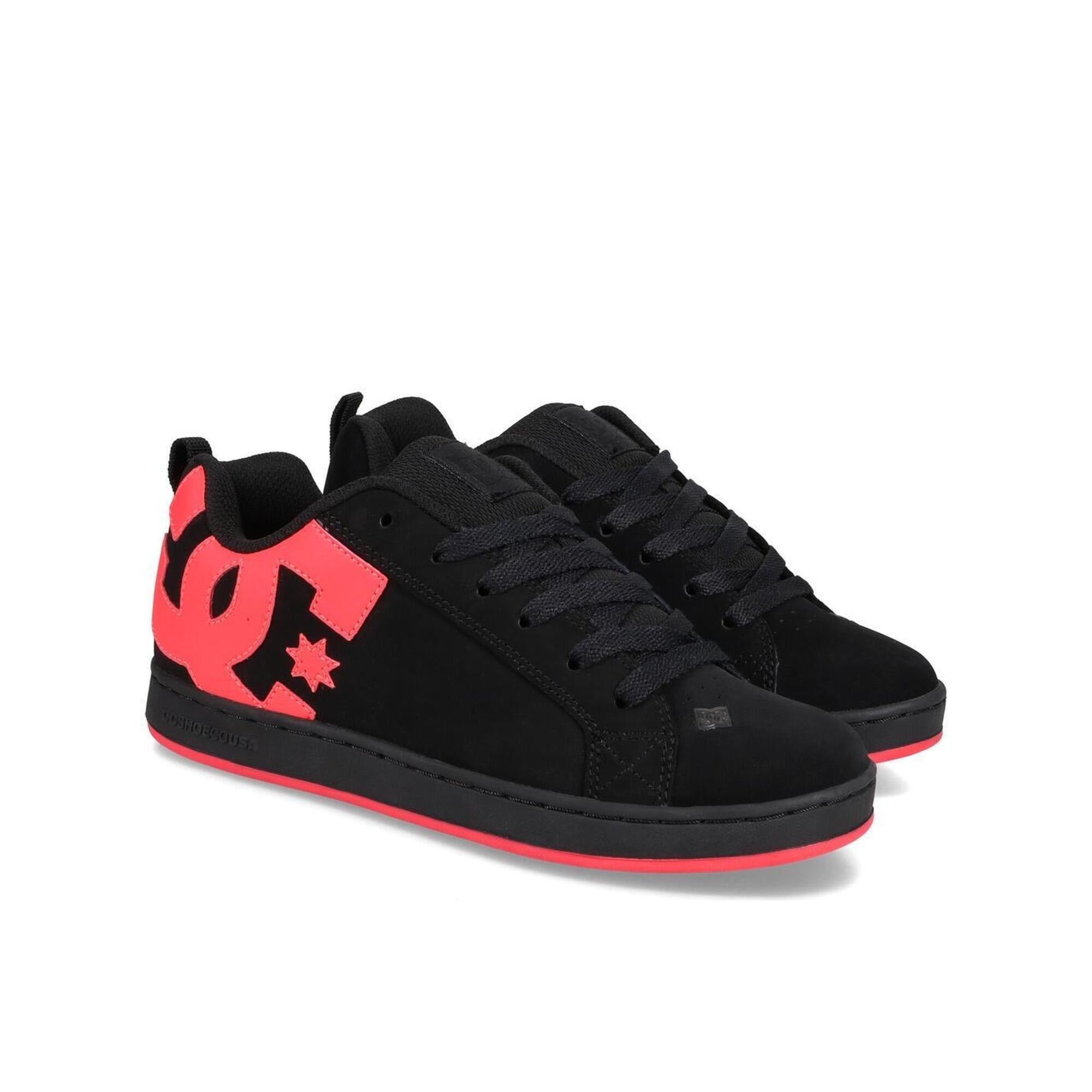 Buty dc-shoes czarne skórzane sportowe