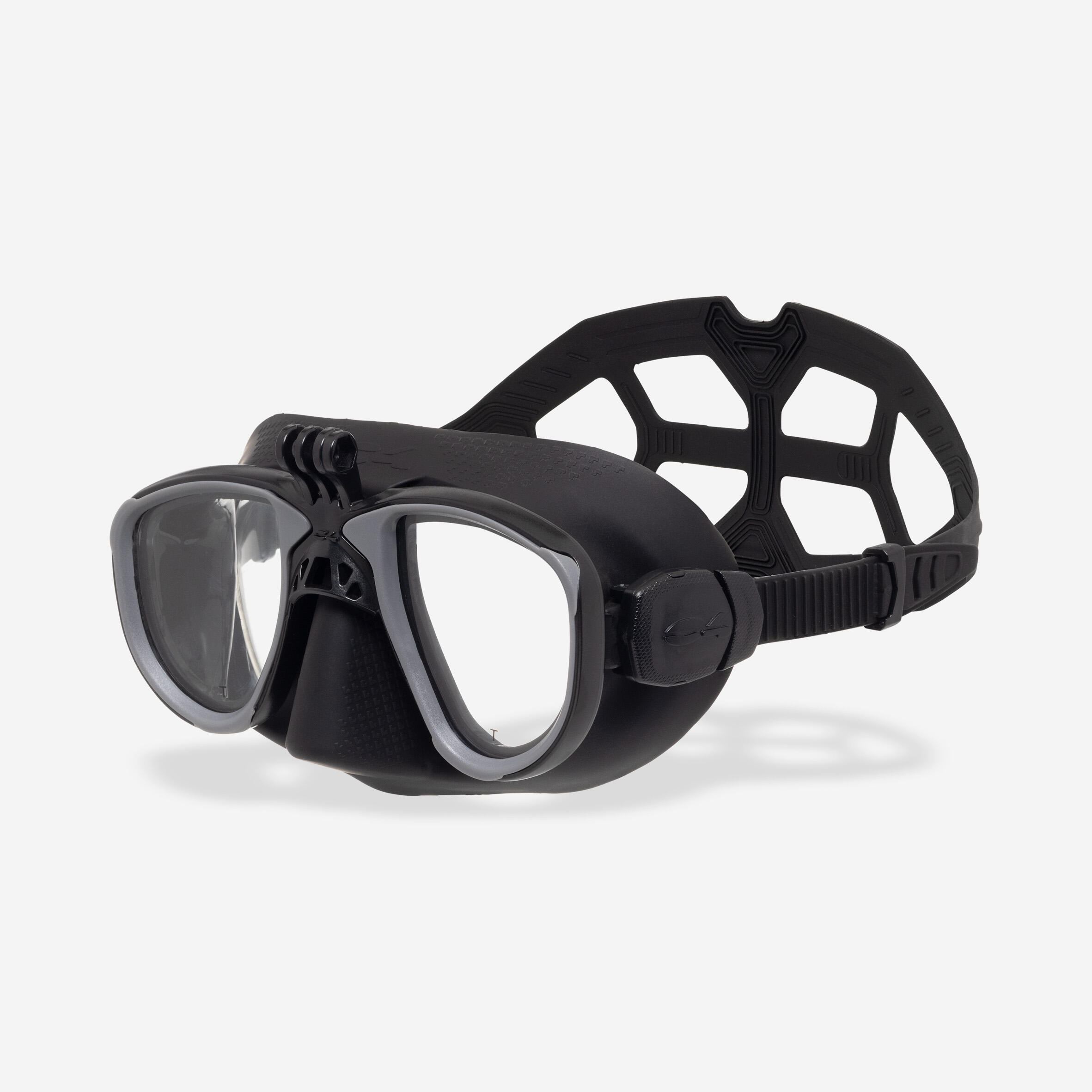 Maska do łowiectwa podwodnego i freedivingu C4 Carbon Martian Action Cam