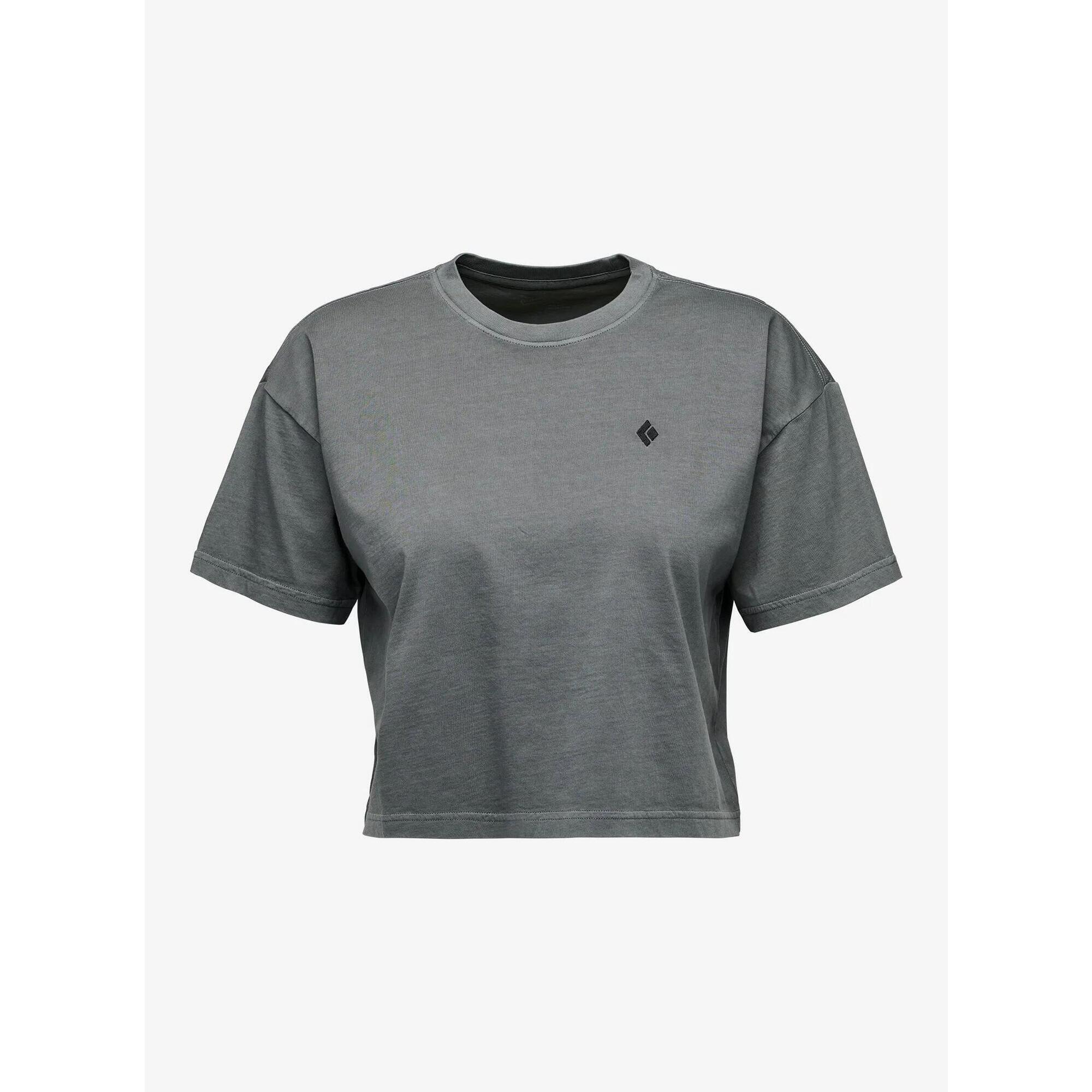 Koszulka bawełniana damska Black Diamond Diamond Crop SS Tee