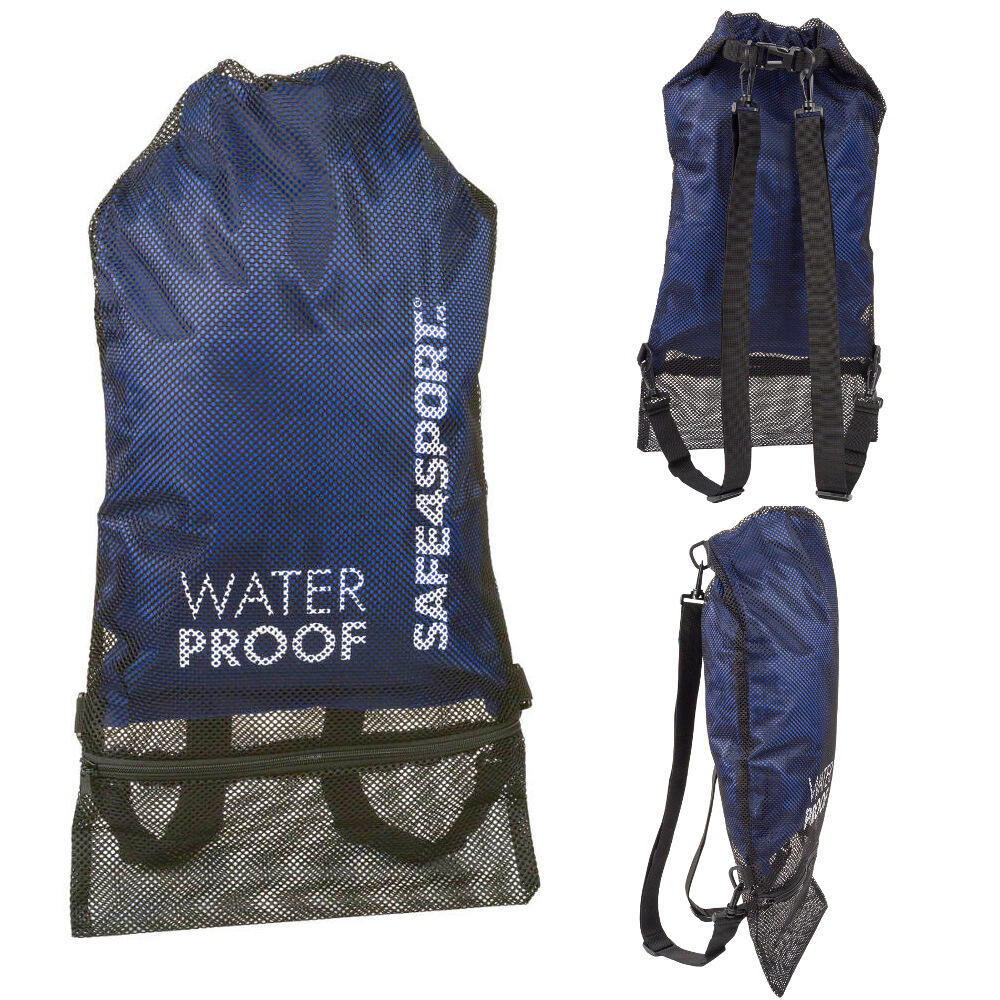 Plecak wodoszczelny worek sportowy na basen Mesh Bag 2 osobne kieszenie