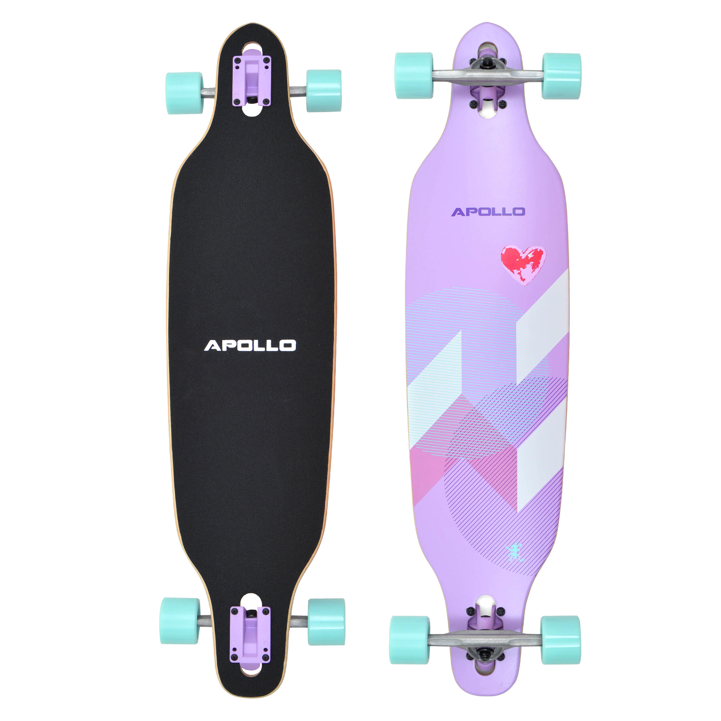 Longboard 38" Deskorolka Bambusowa dla Nastolatków i Dorosłych ABEC-9 Flex 2