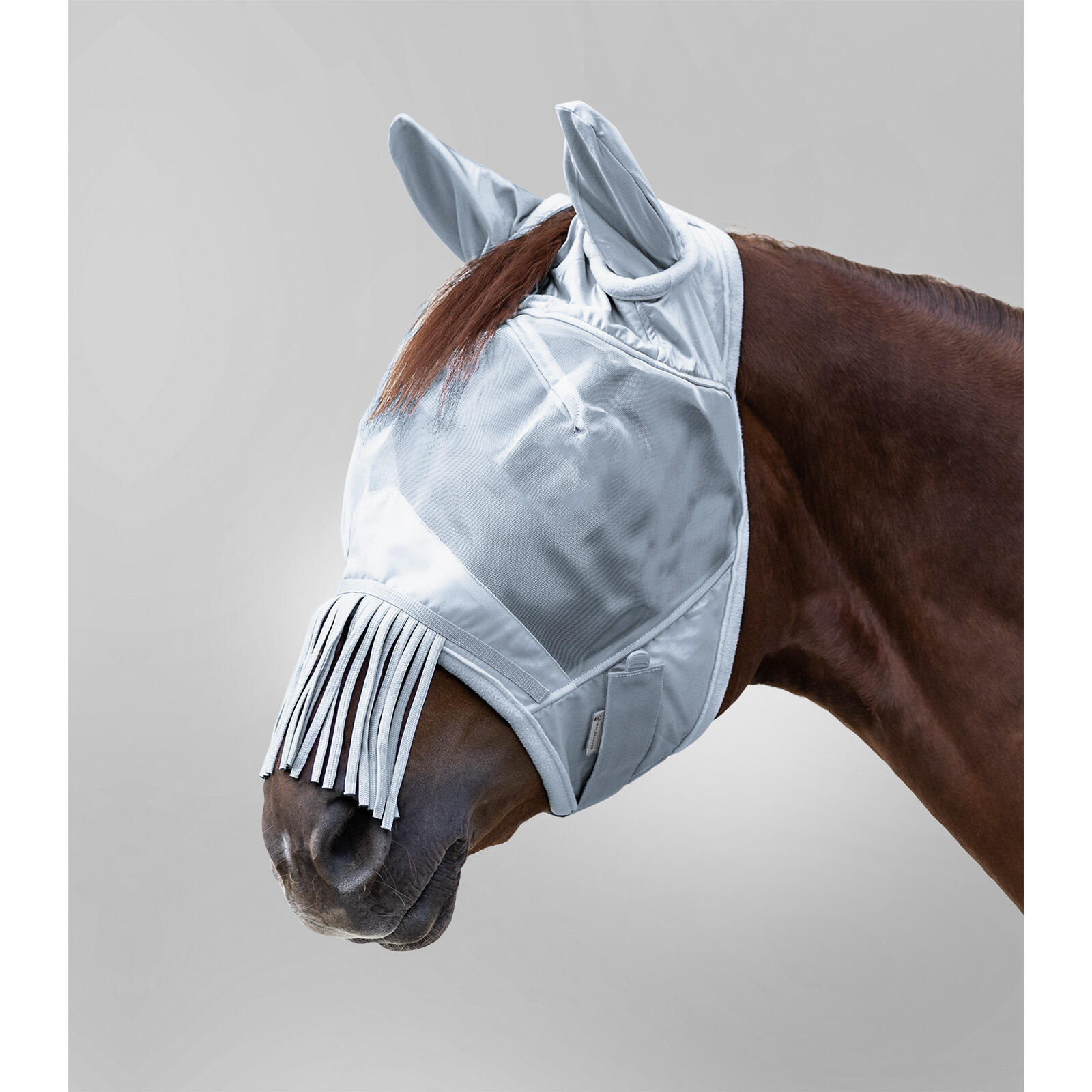 Maseczka przeciw muchom dla koni z ochroną uszu i na pysku Waldhausen Premium