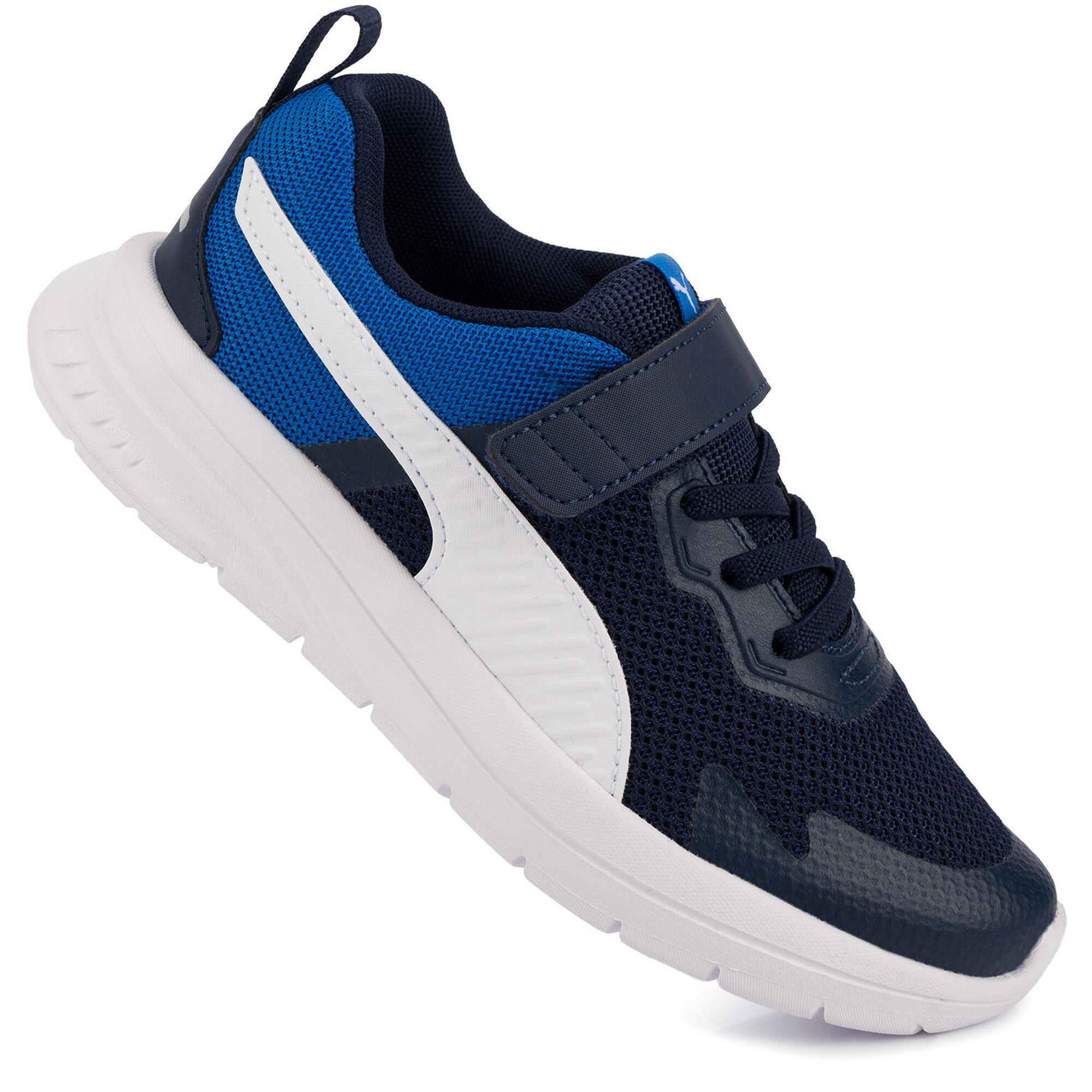 Buty sneakersy dziecięce sportowe na rzep granatowe PUMA EVOLVE RUN