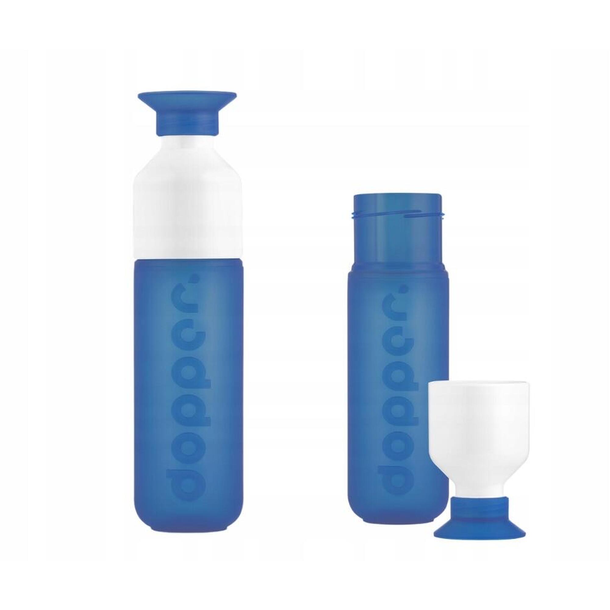 Butelka na wodę Dopper Pacific Blue 450 ml z kubkiem