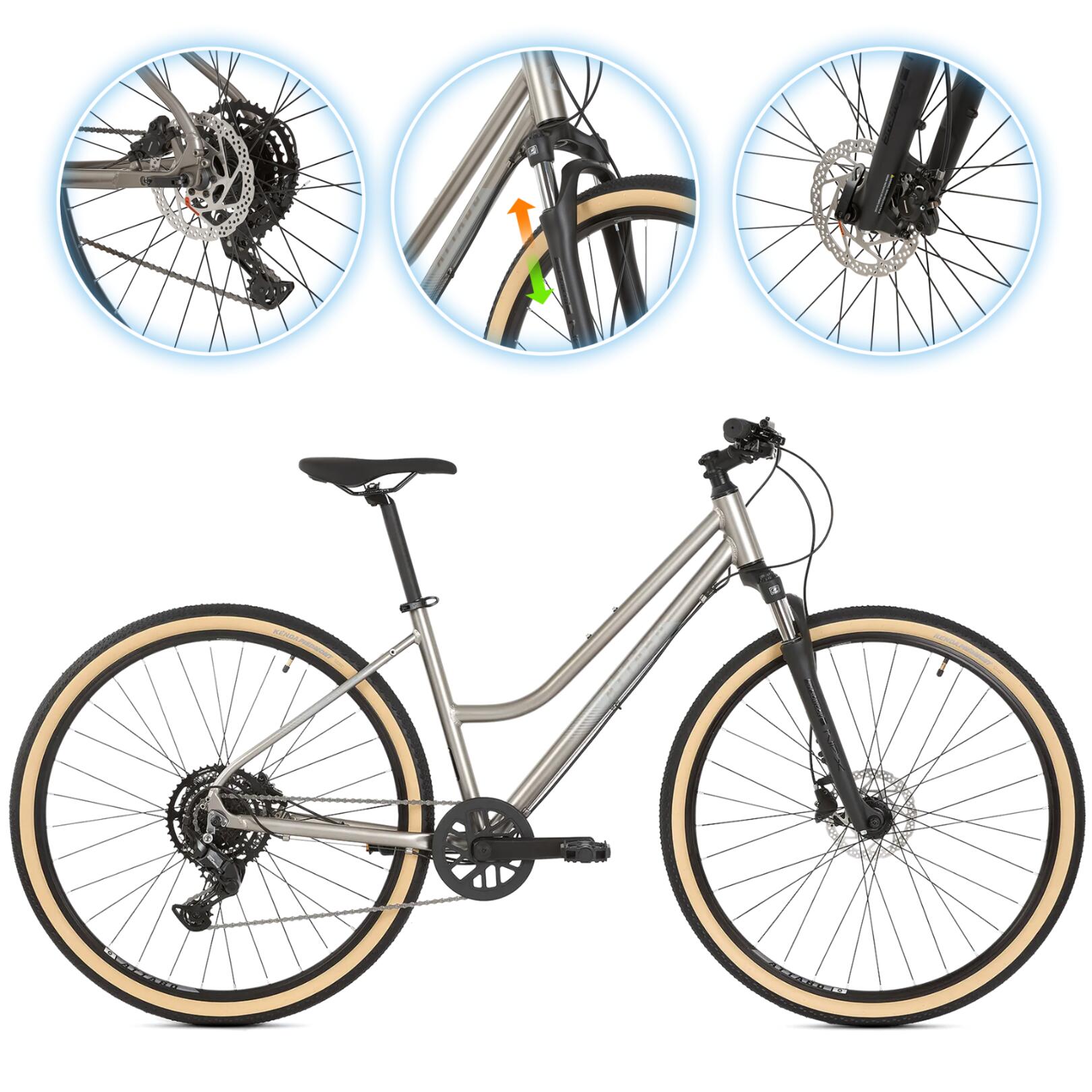 Rower crossowy damski ATTABO SANO 4.0 28"